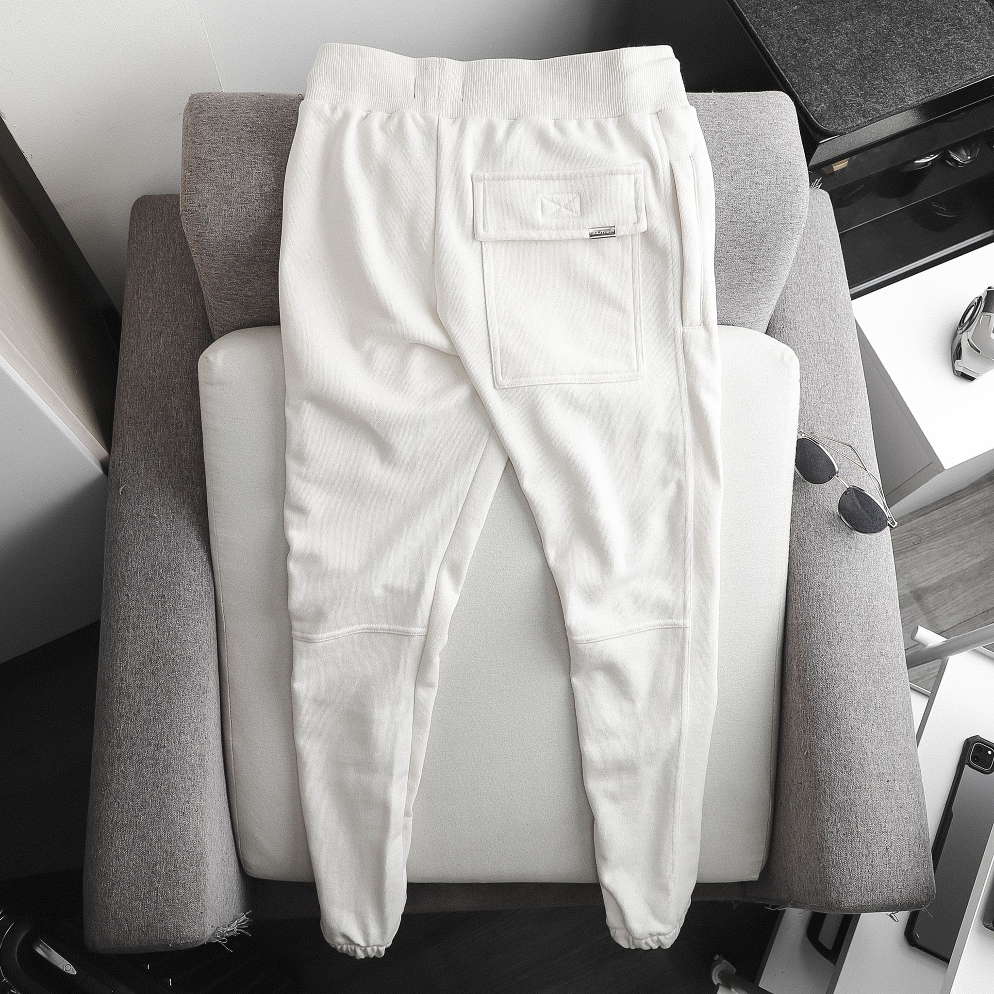 Set Áo Quần Nỉ BOUTON Cream White