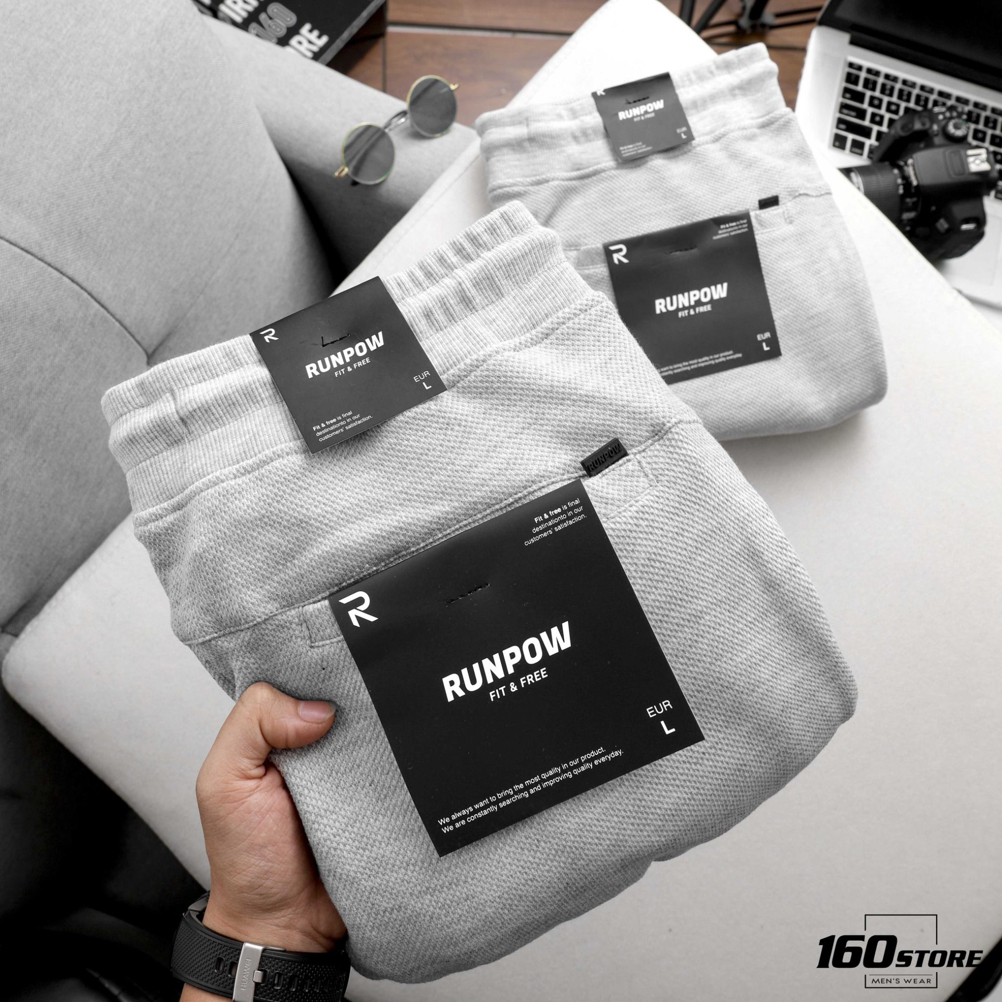 Quần short pique RUNPOW basic
