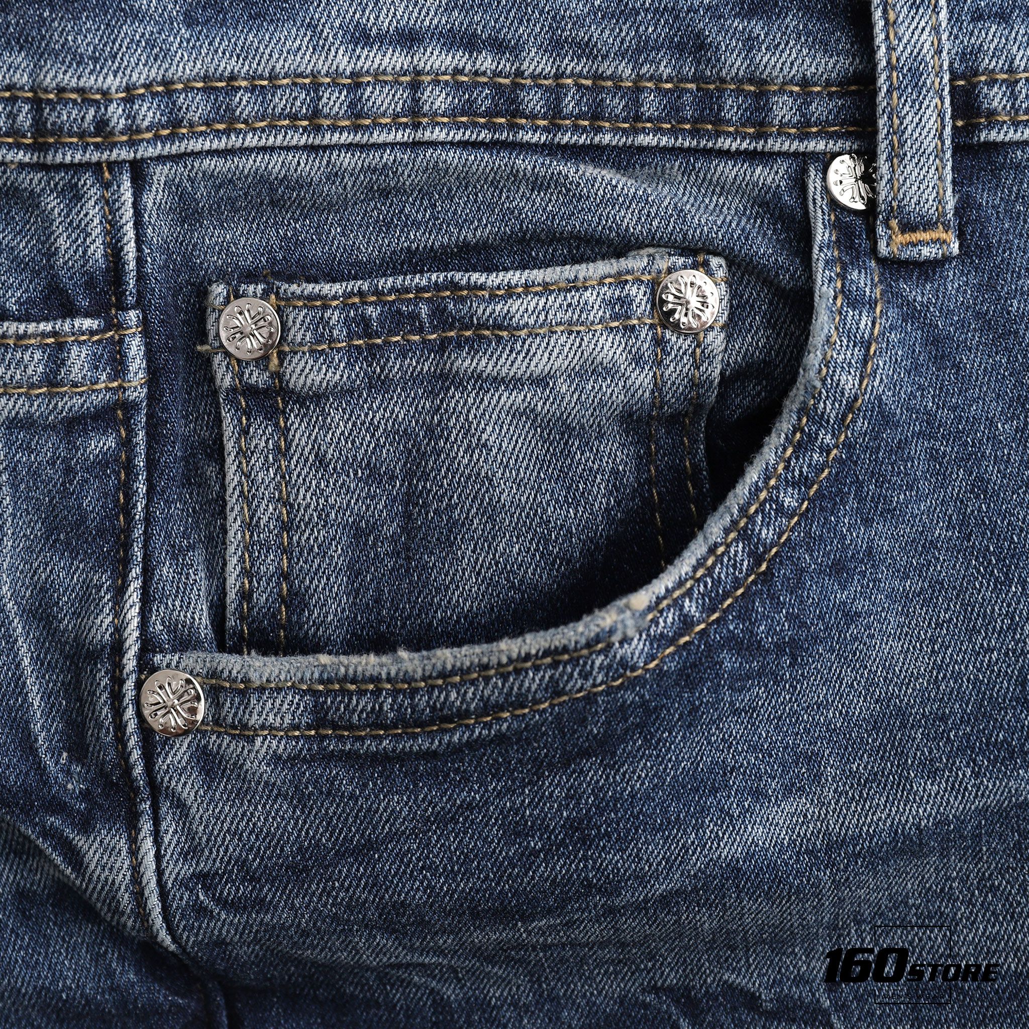 Quần jeans BOUTON Ripped wash skinny