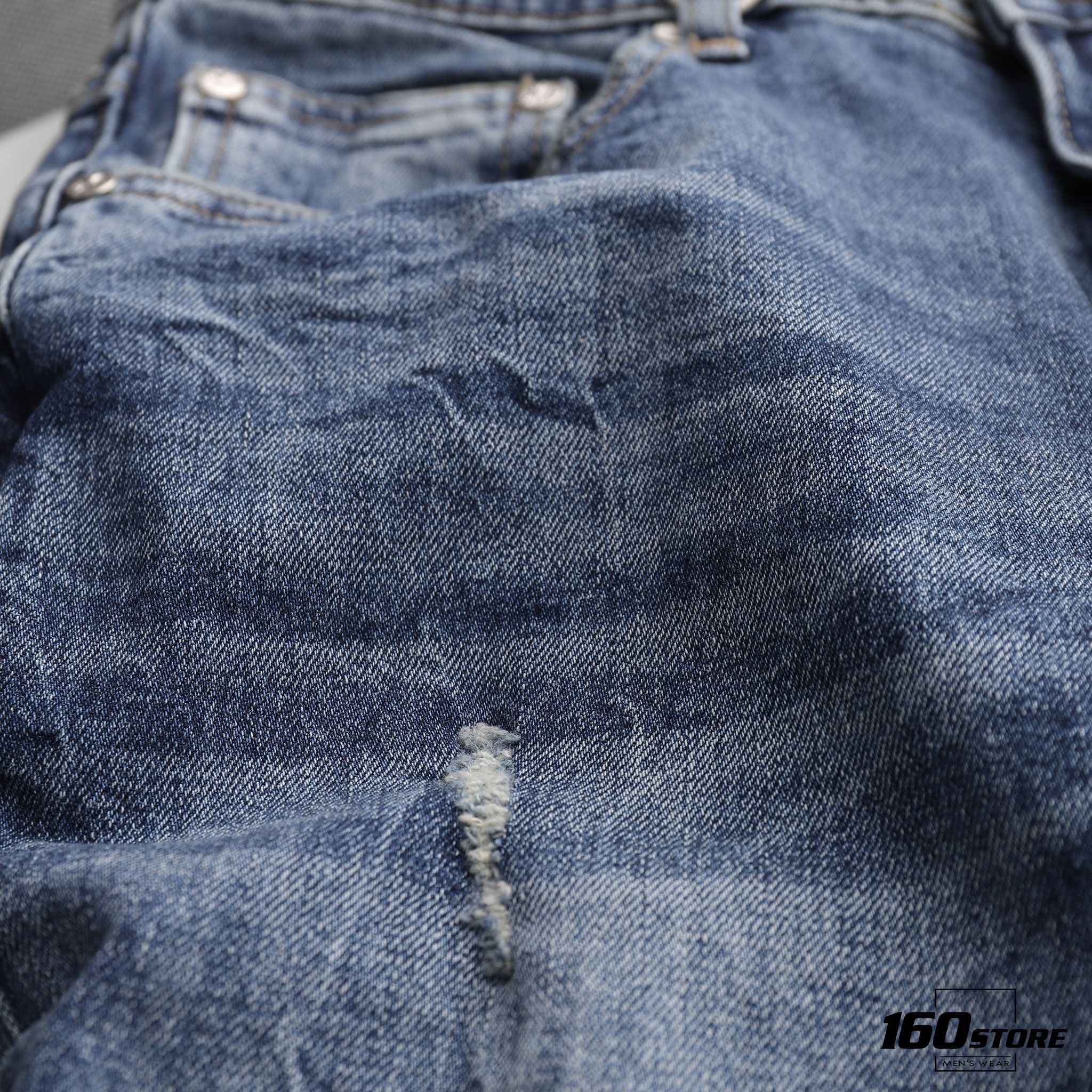 Quần jeans BOUTON Ripped wash skinny