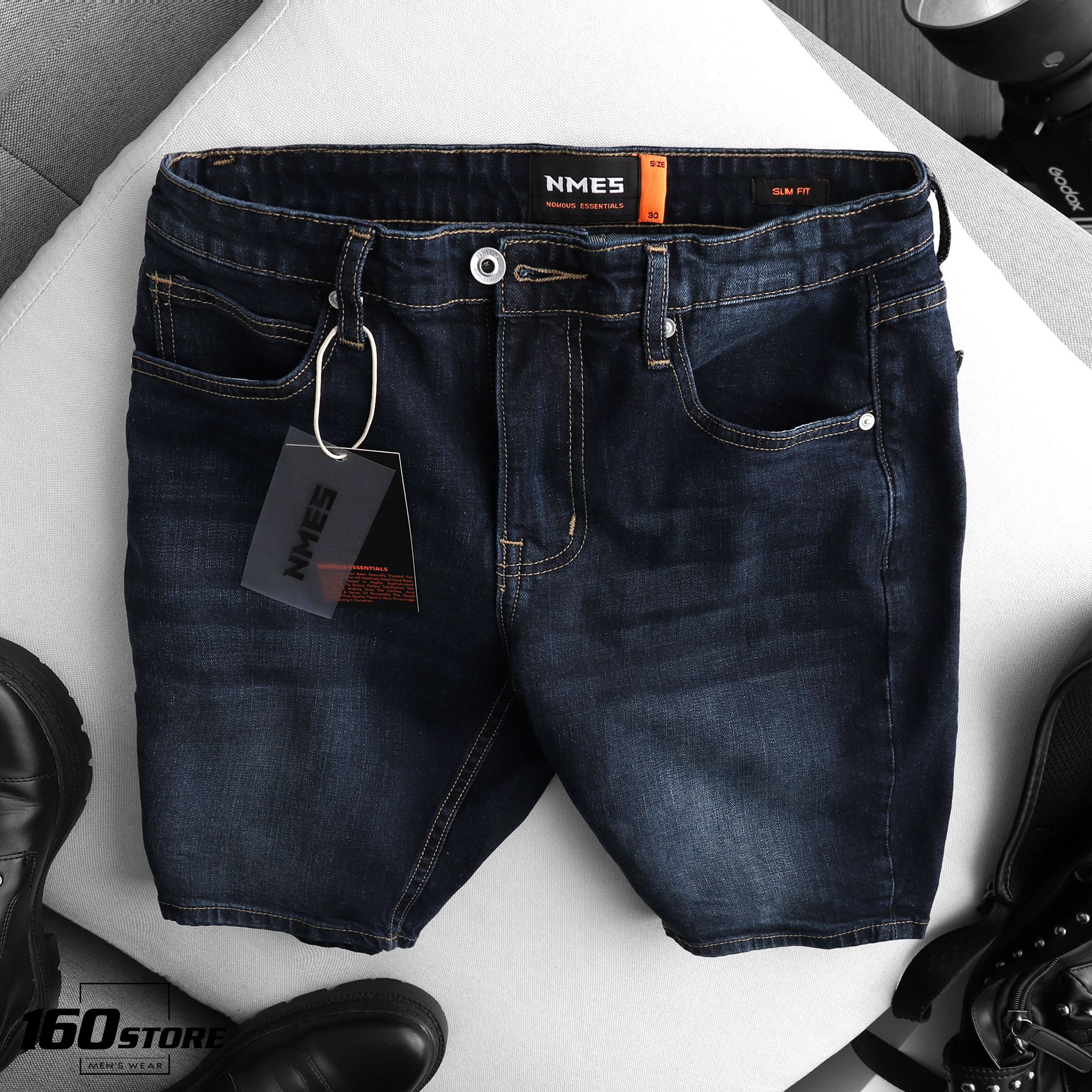 Quần short jeans NOMOUS ESSENTIALS slim