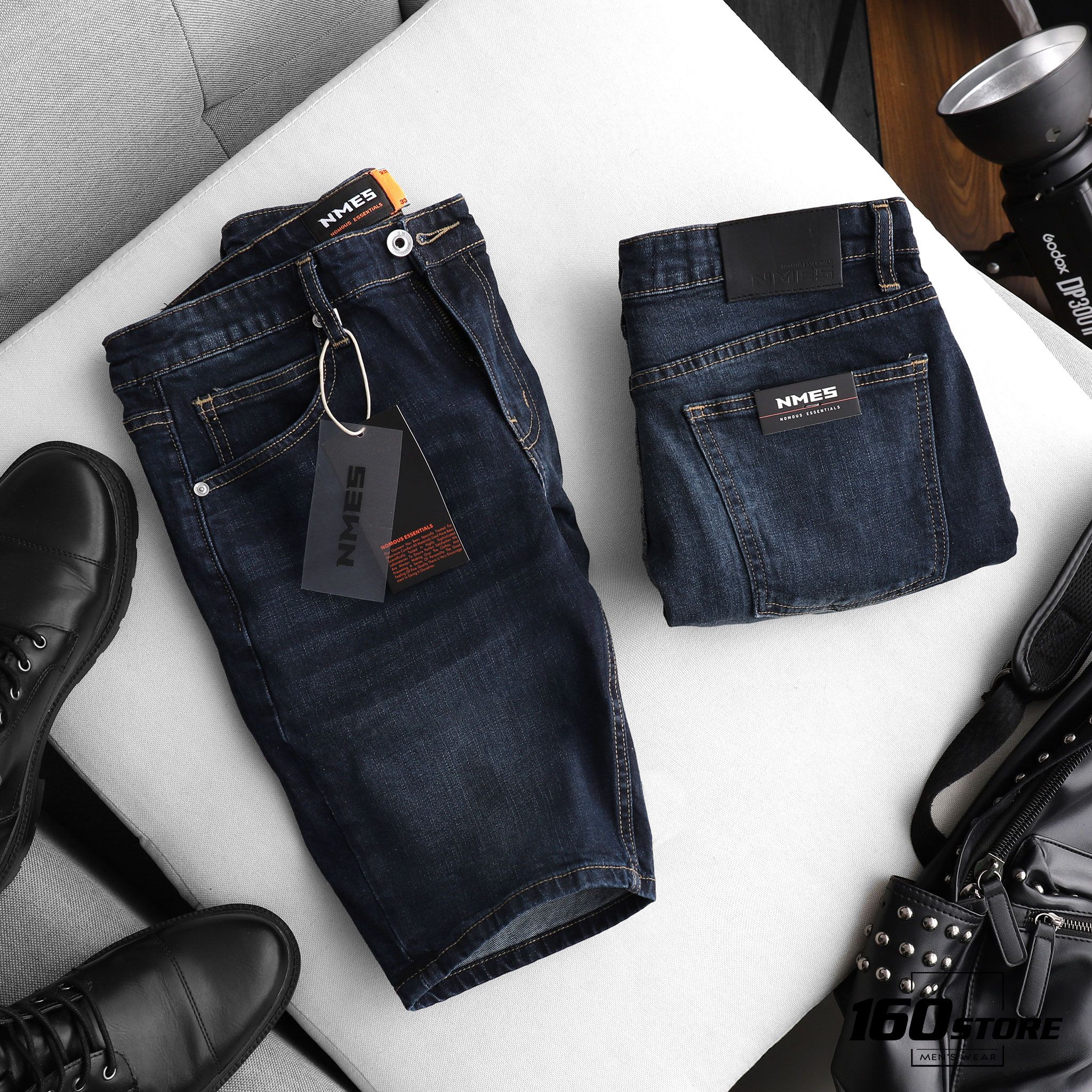 Quần short jeans NOMOUS ESSENTIALS slim