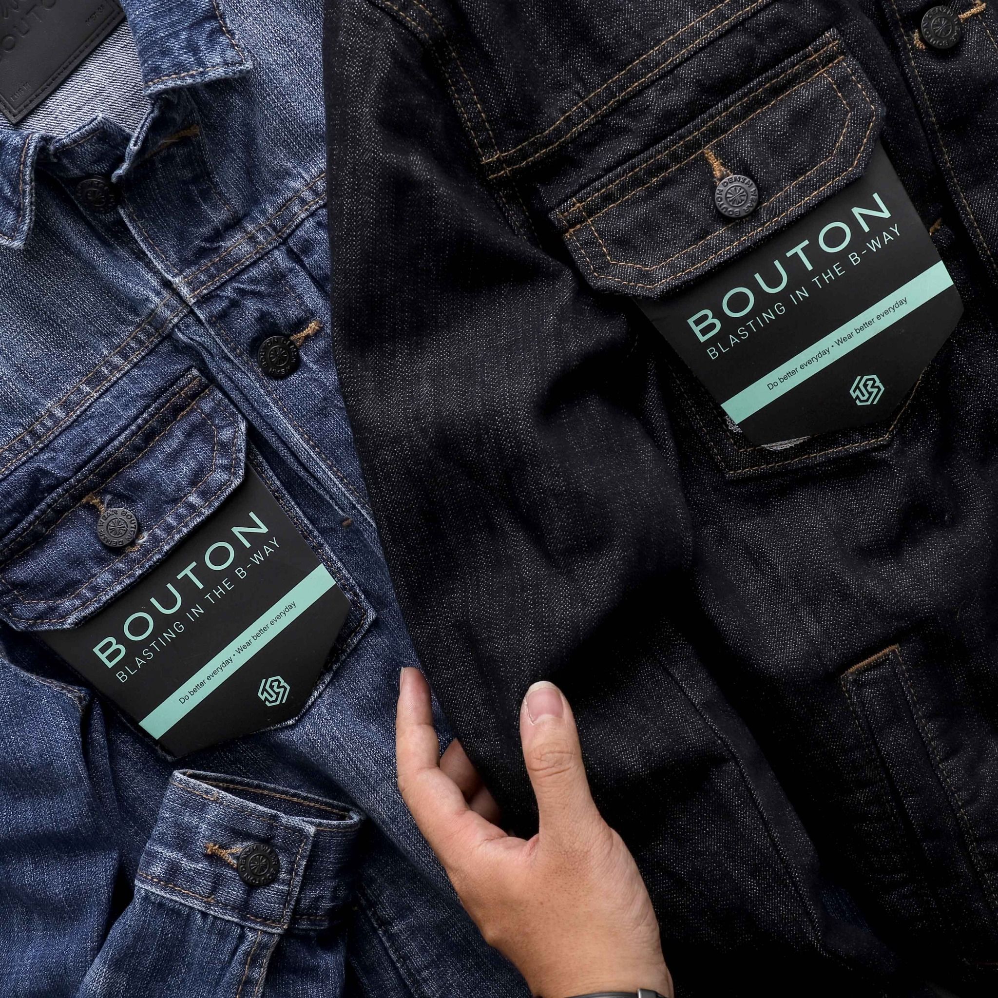 Áo khoác denim BOUTON Panda