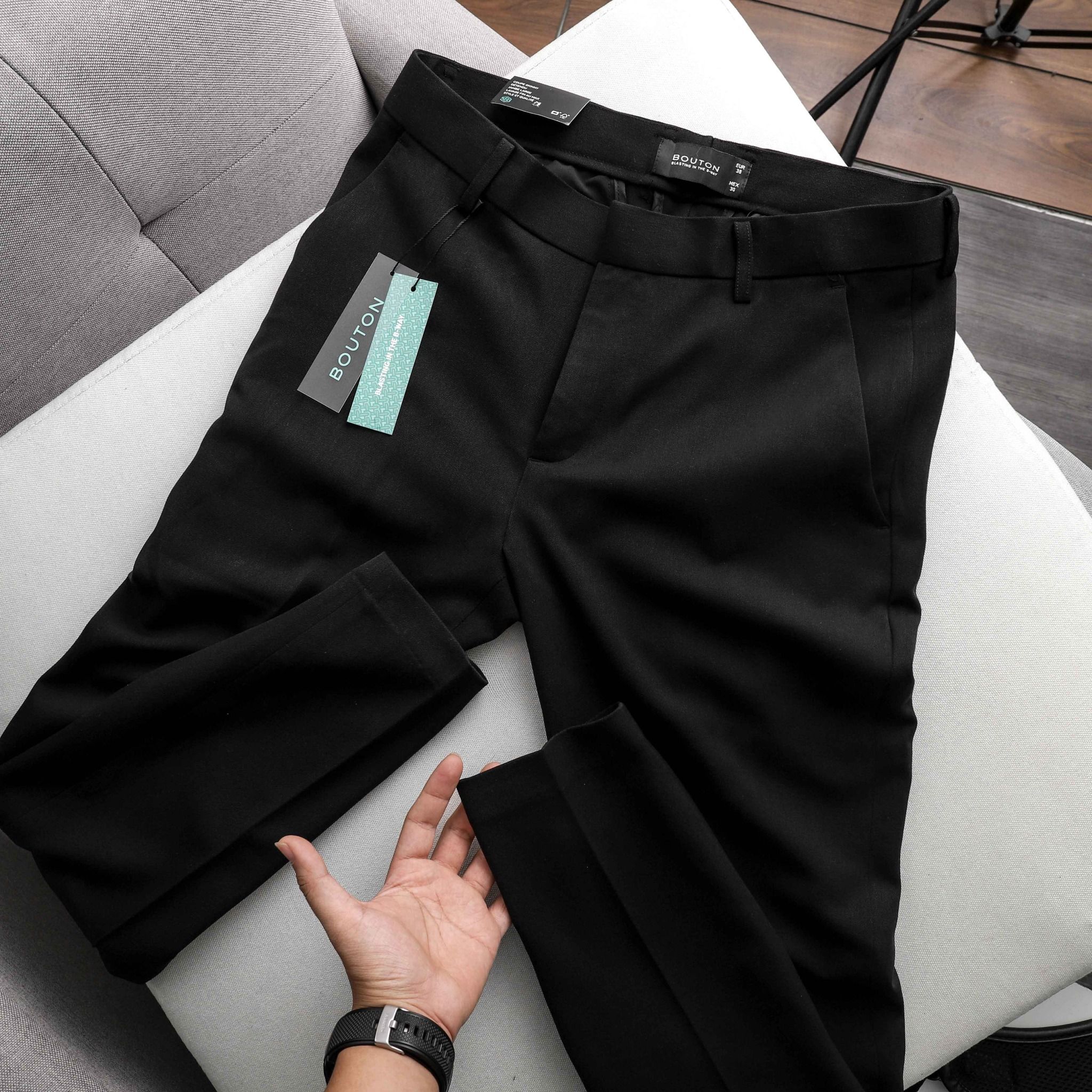 Quần Tây BOUTON Black Skinny