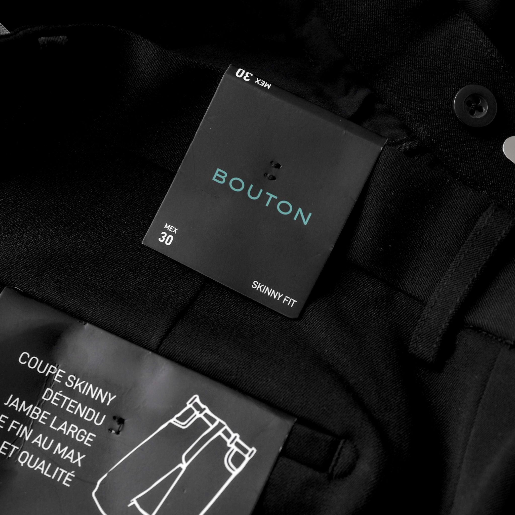 Quần Tây BOUTON Black Skinny