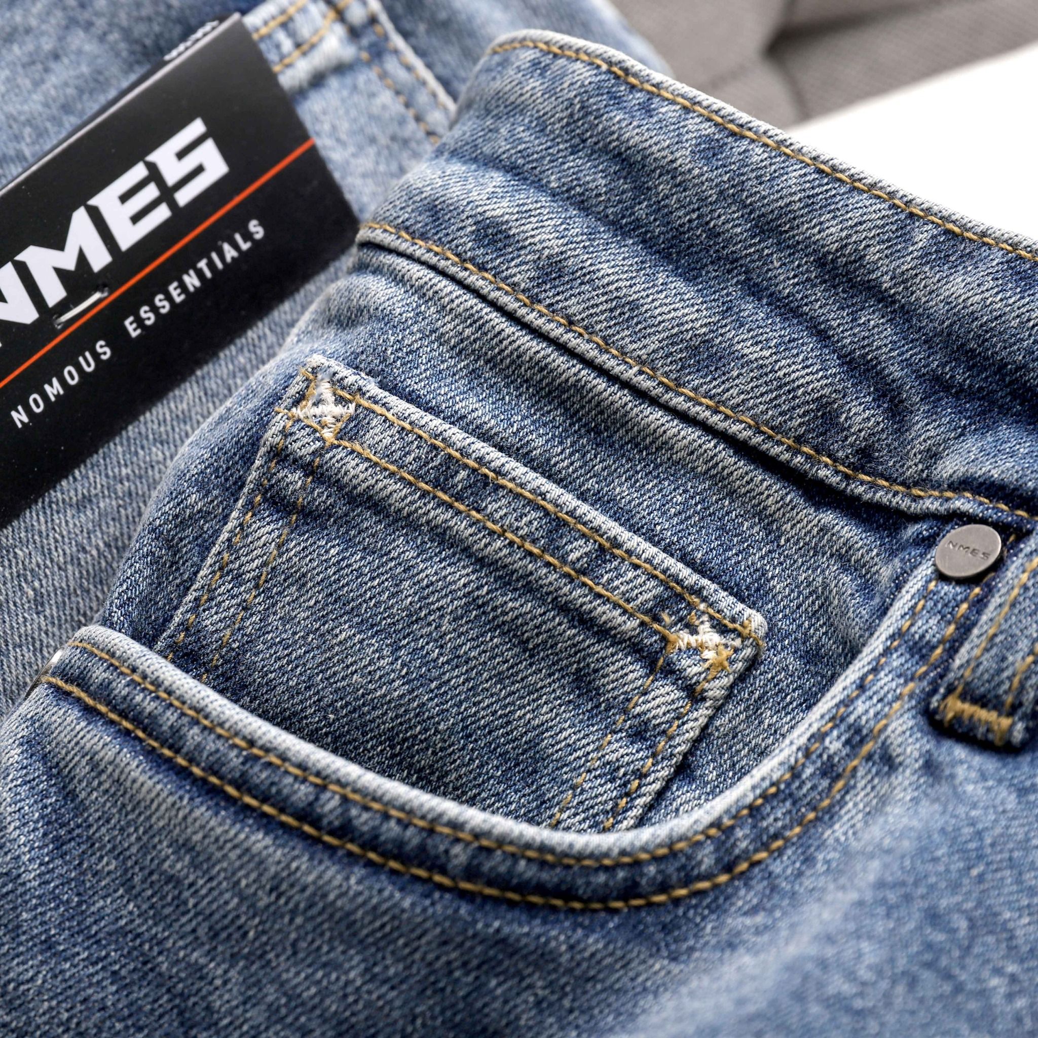 Quần jeans NOMOUS ESSENTIALS mix blue slim