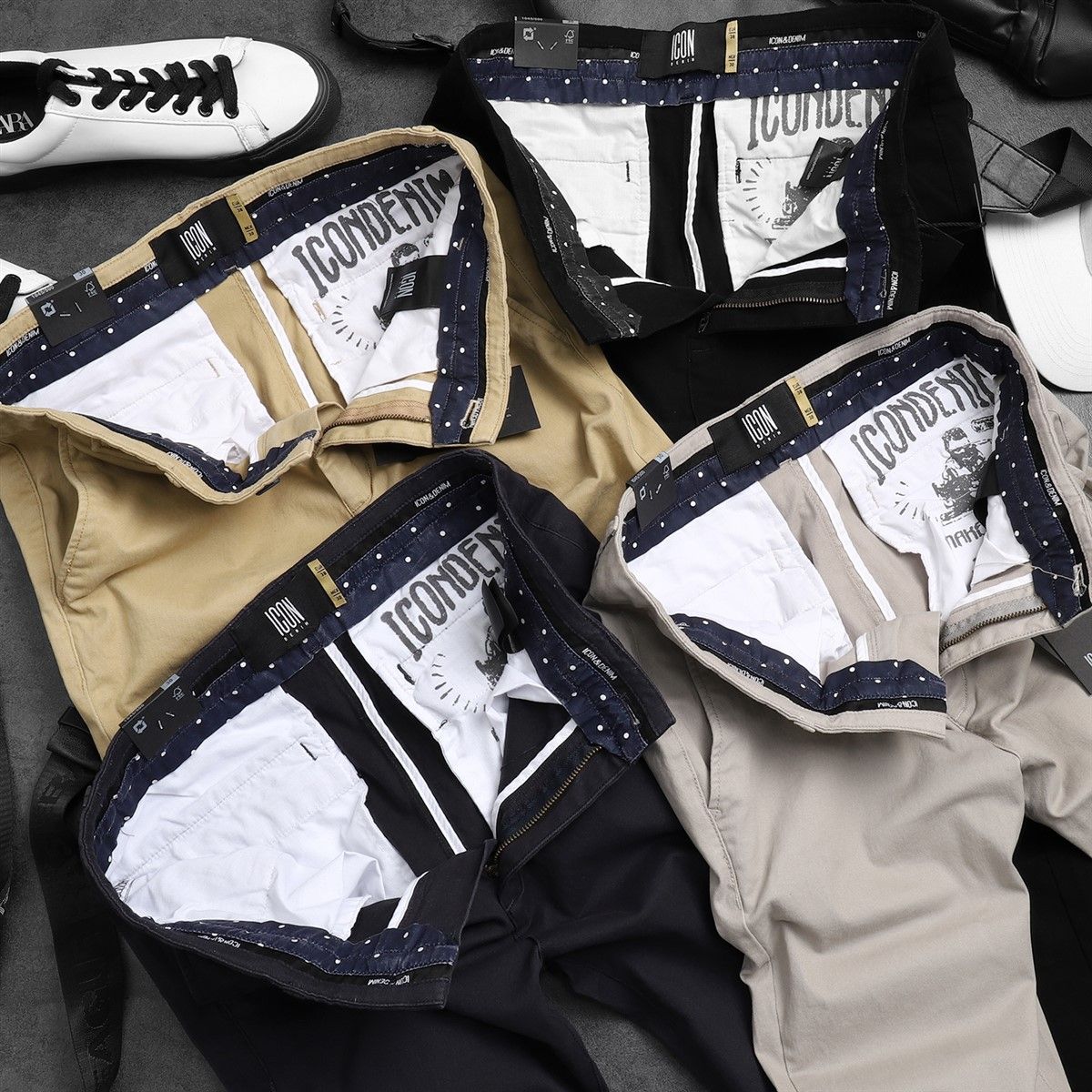 Quần kaki ICON DENIM slim fit