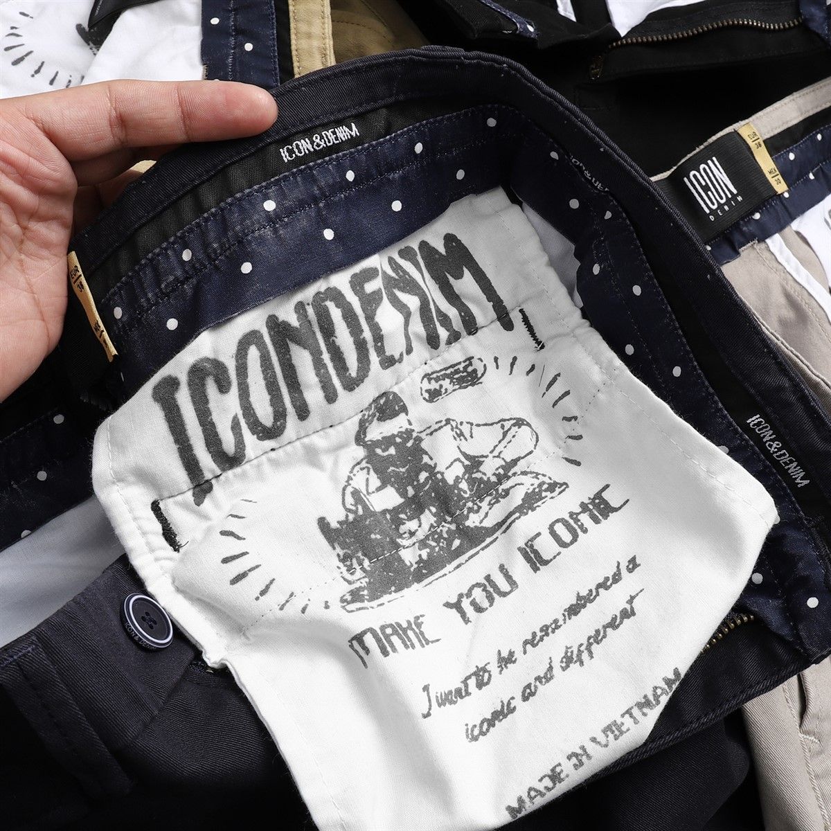 Quần kaki ICON DENIM slim fit