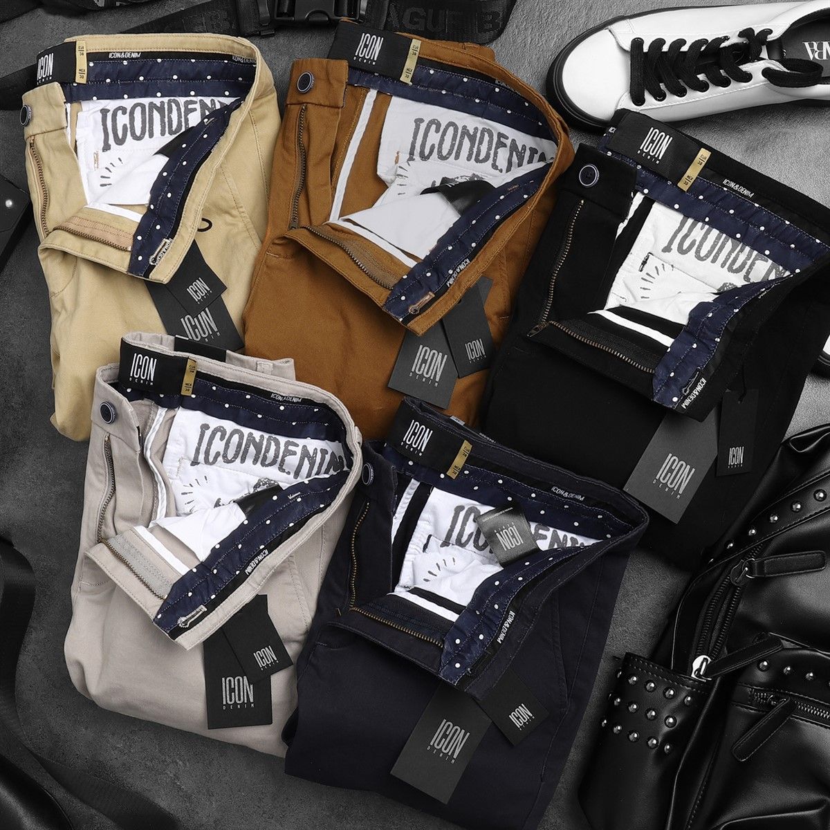 Quần kaki ICON DENIM slim fit