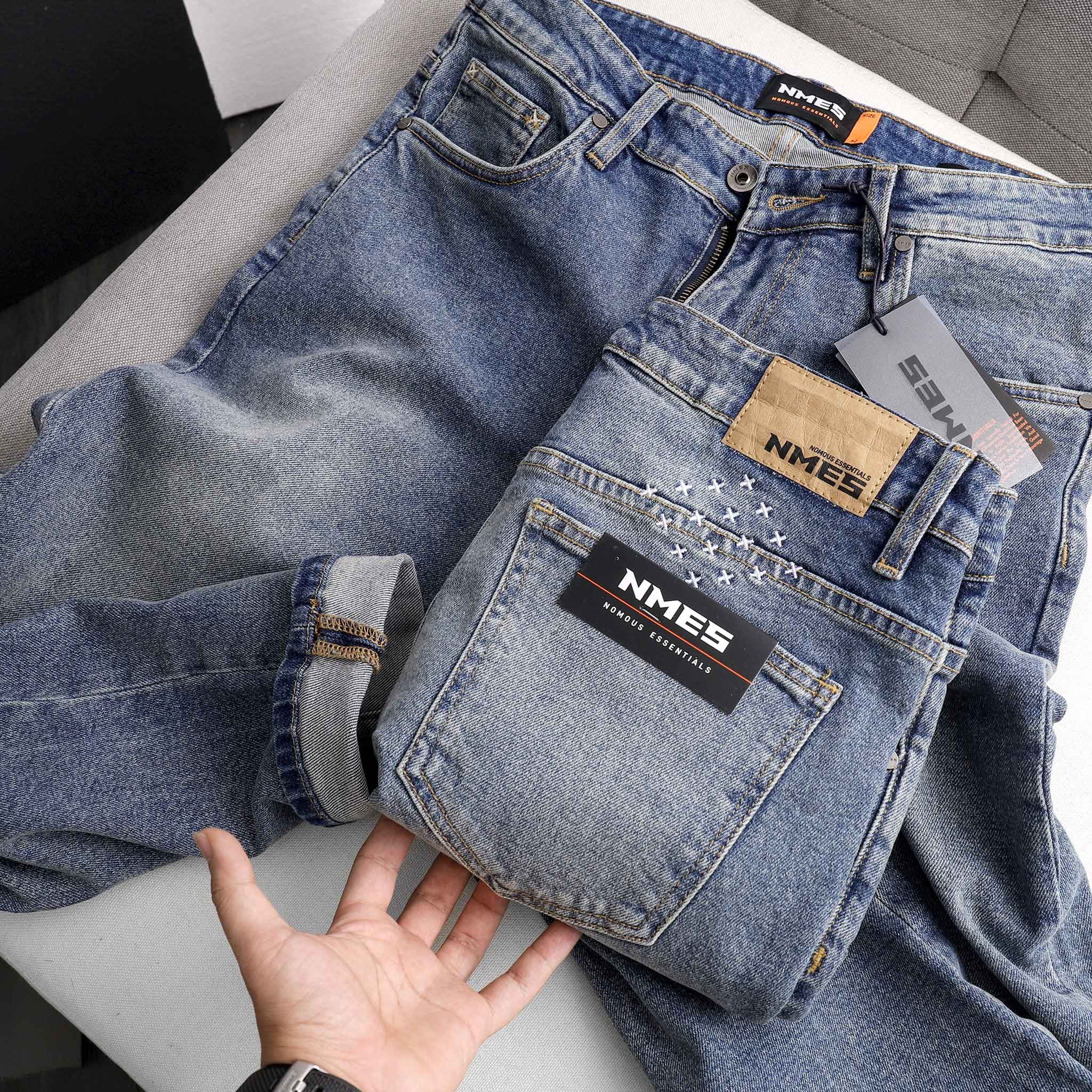 Quần jeans NOMOUS ESSENTIALS mix blue slim