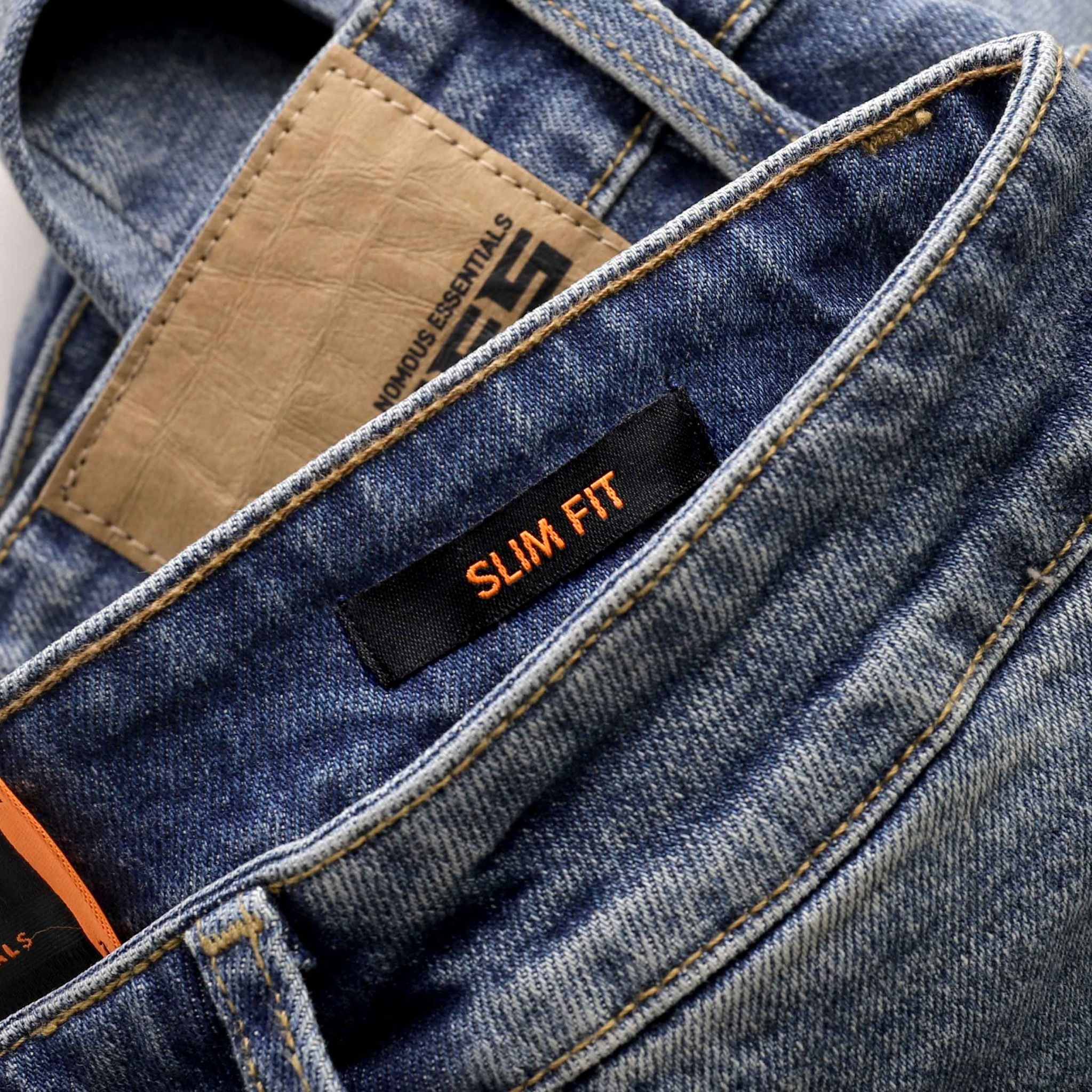 Quần jeans NOMOUS ESSENTIALS mix blue slim