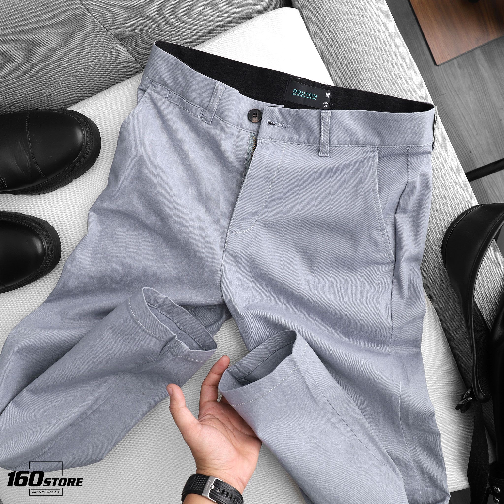 Quần kaki BOUTON Slim