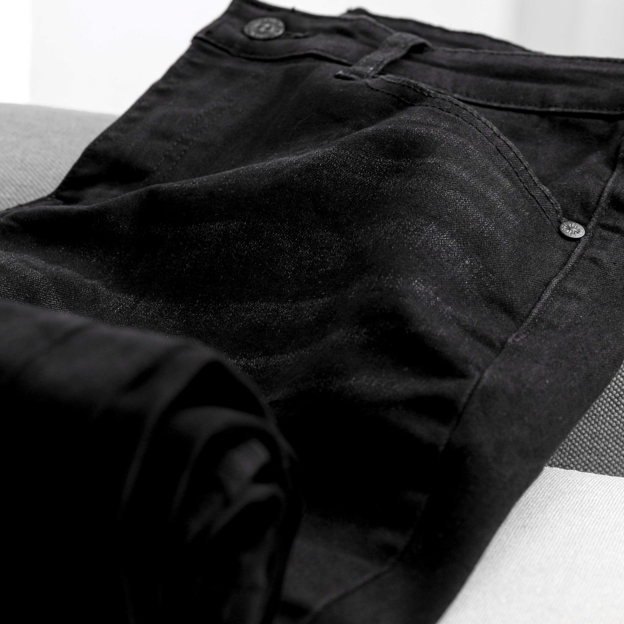 Quần jeans BOUTON dark grey slim