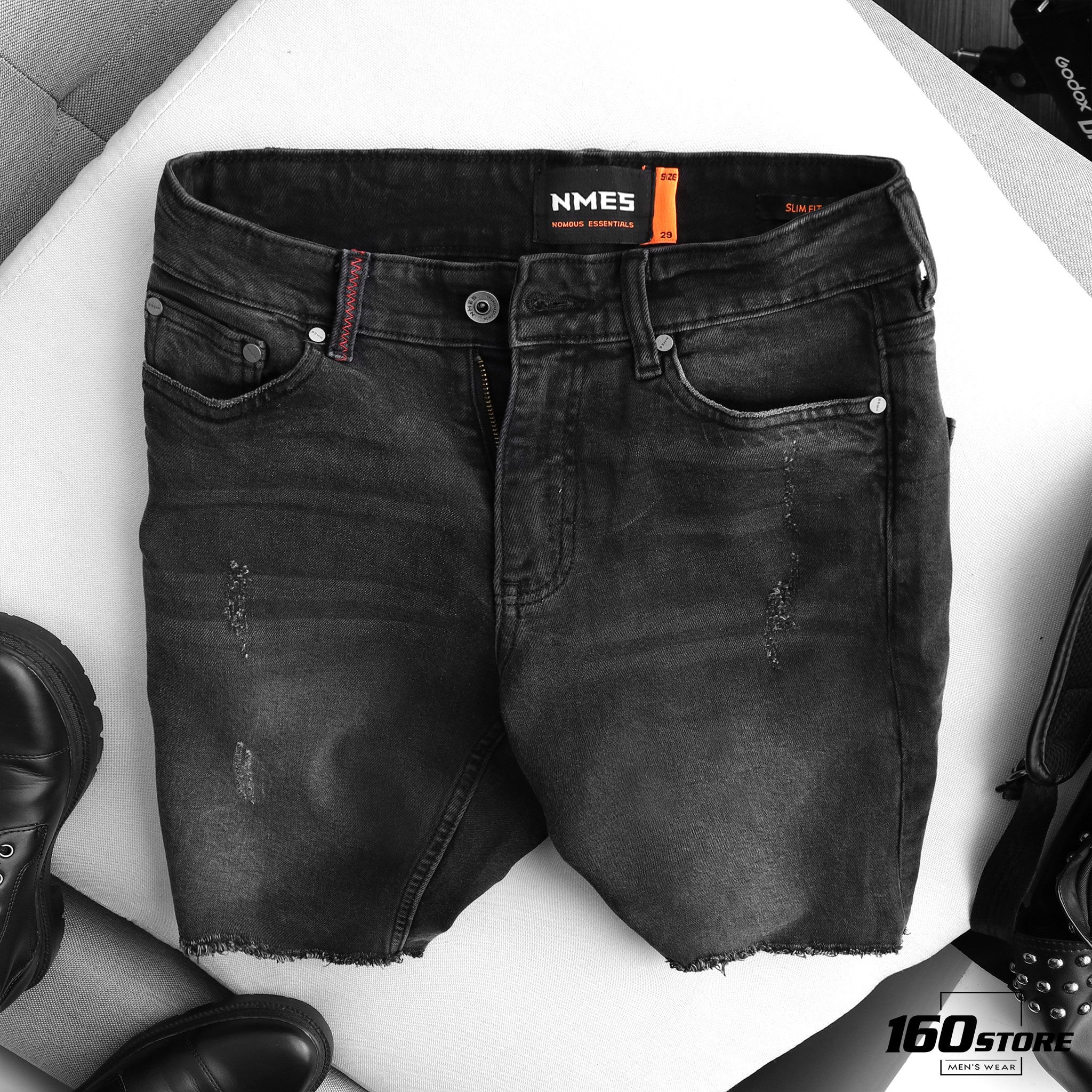 Quần short jeans NOMOUS ESSENTIALS slim