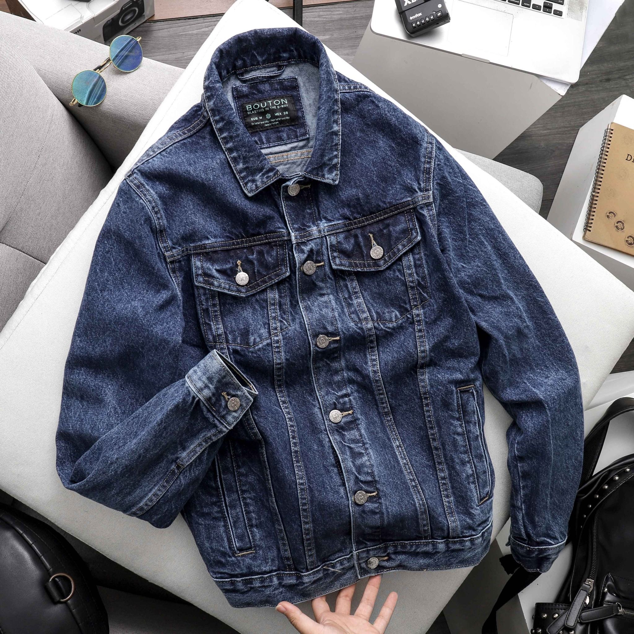 Áo Khoác Denim BOUTON Blue
