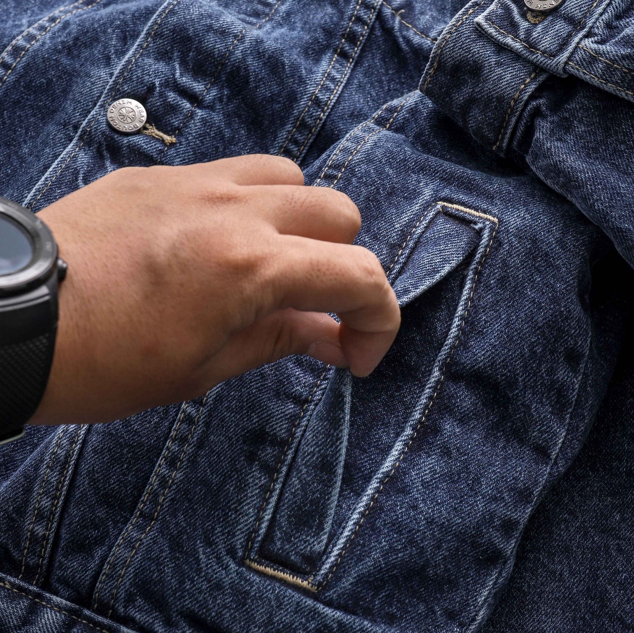 Áo Khoác Denim BOUTON Blue