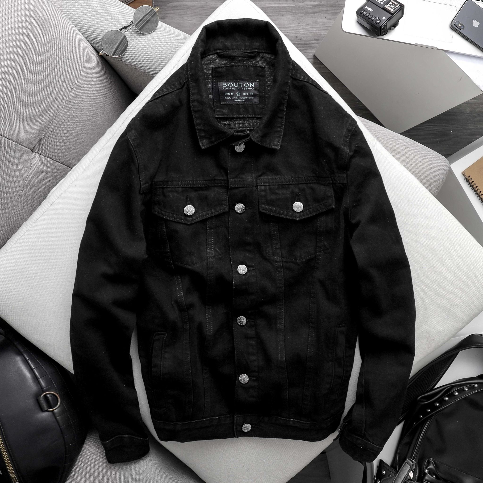 Áo Khoác Denim BOUTON Black