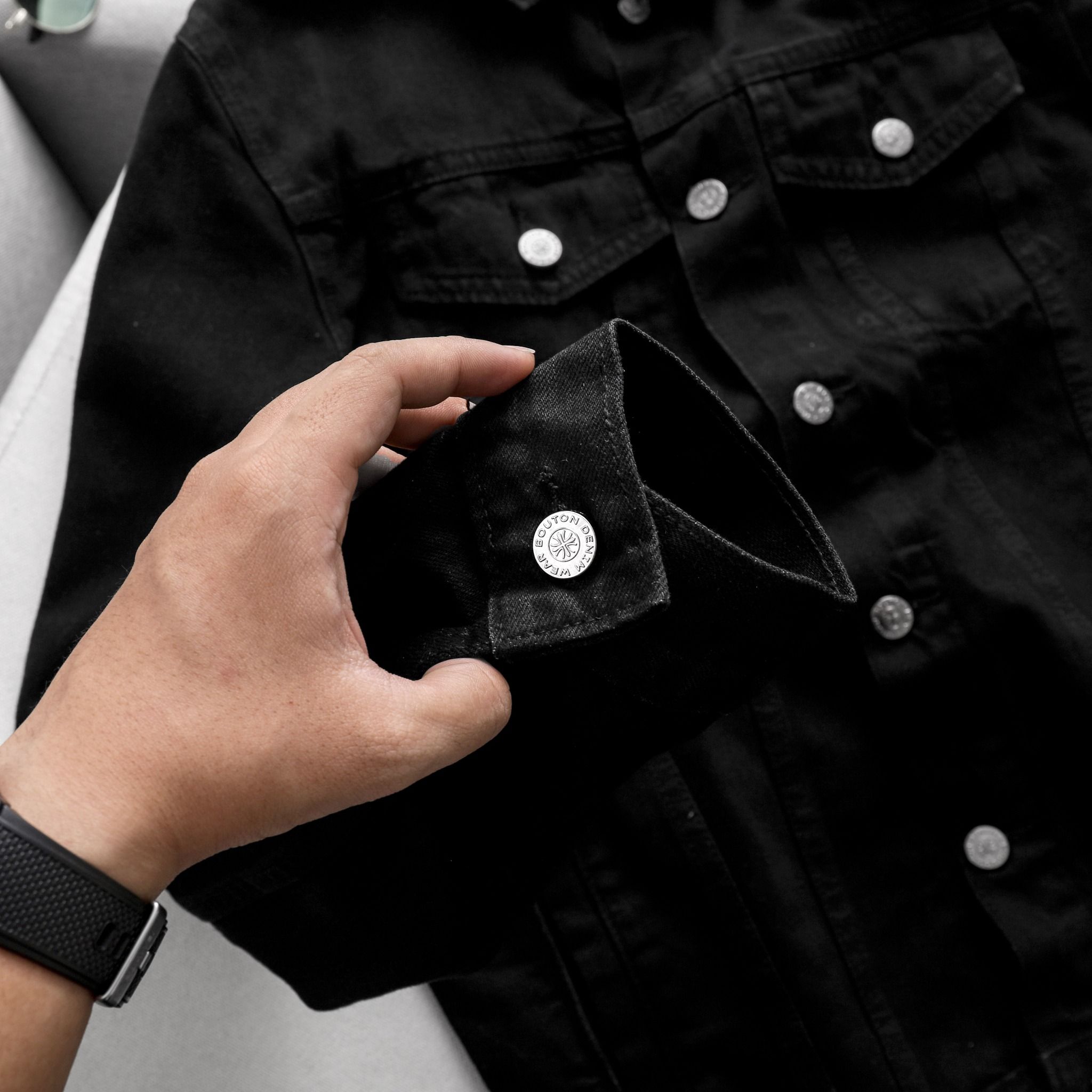 Áo Khoác Denim BOUTON Black