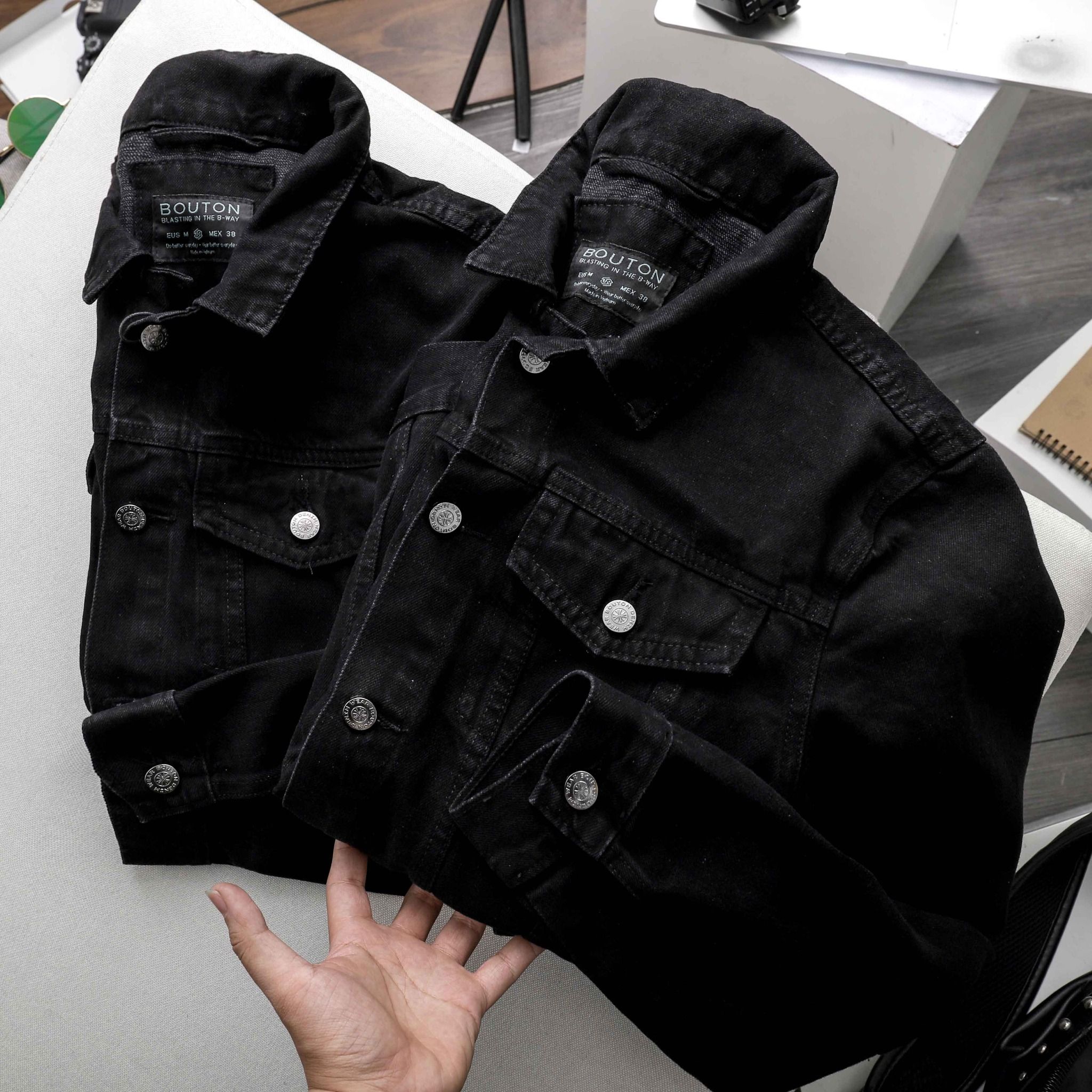 Áo Khoác Denim BOUTON Black