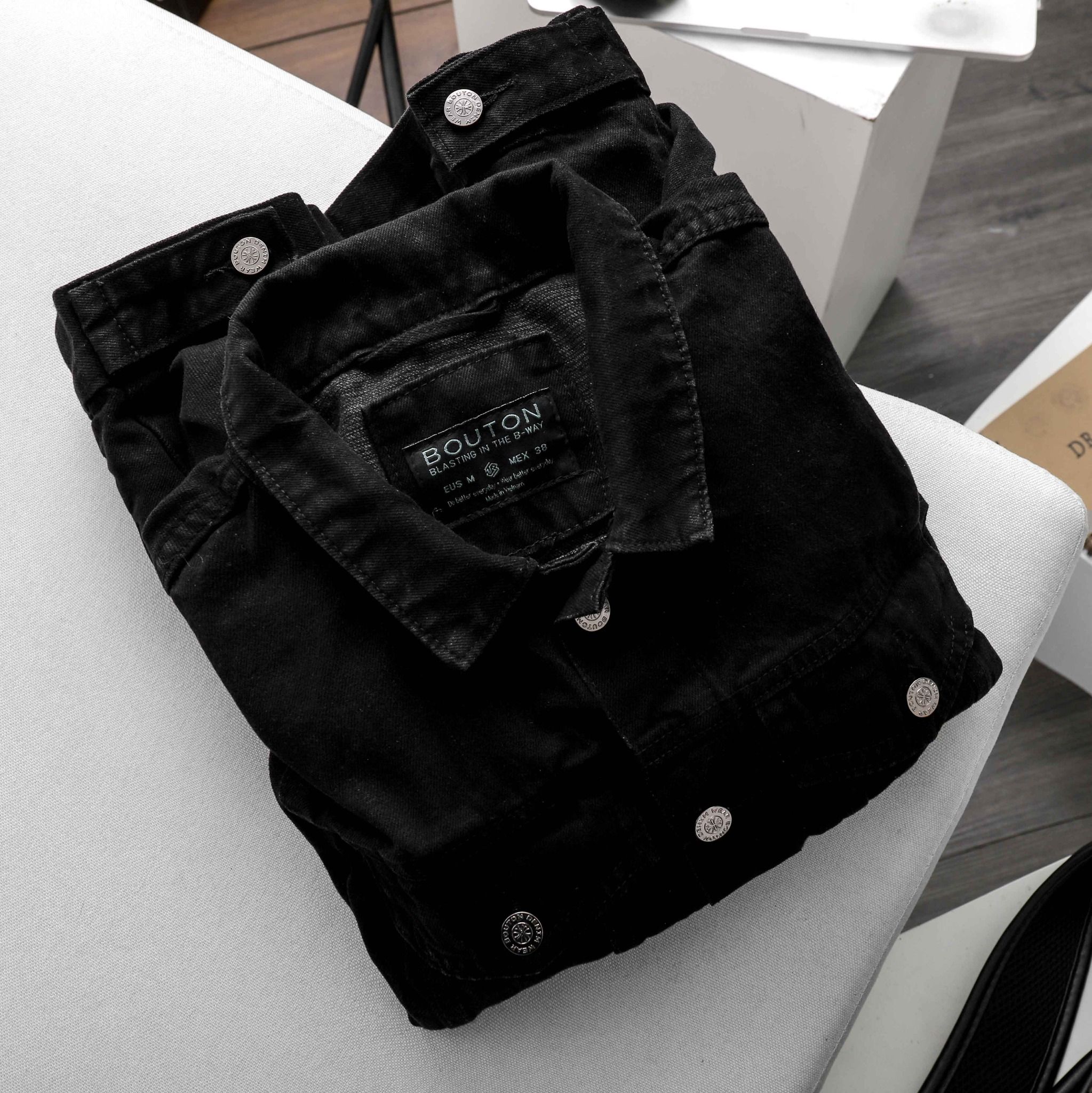 Áo Khoác Denim BOUTON Black