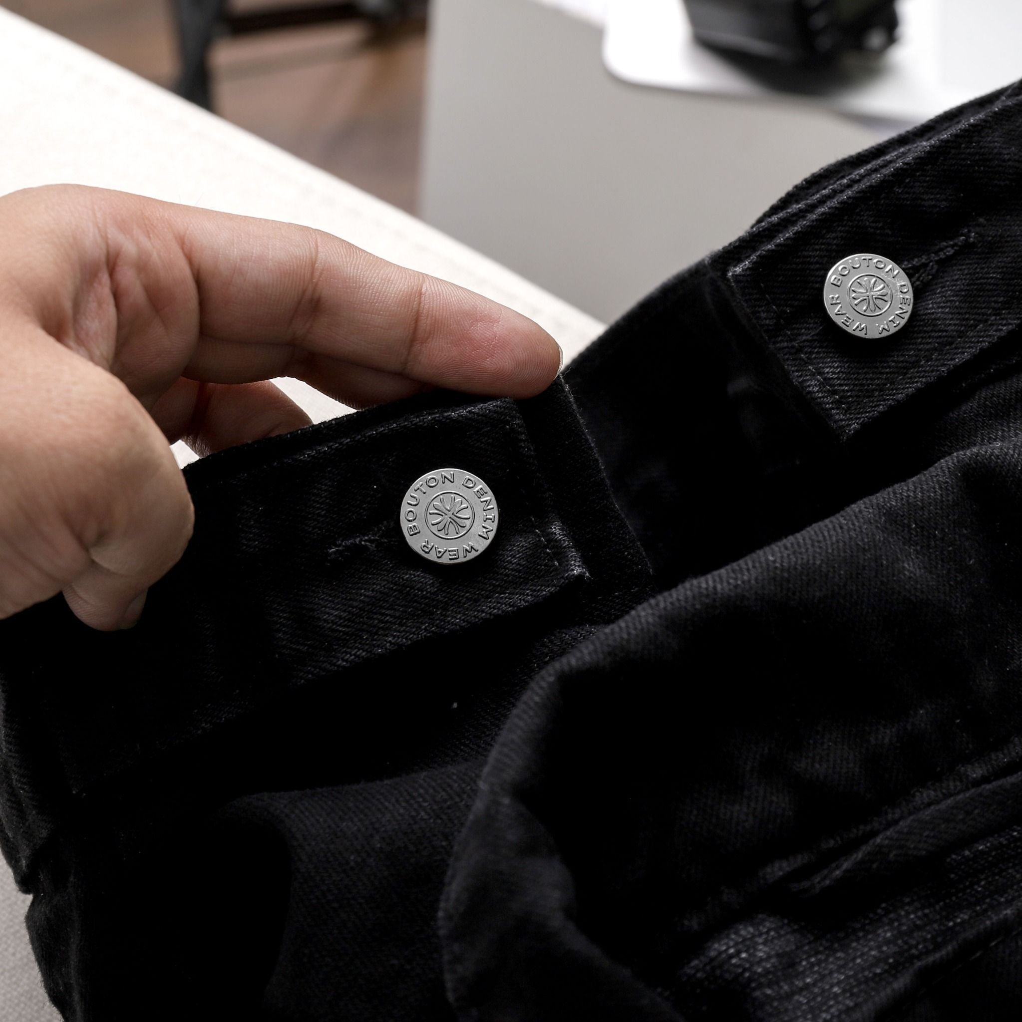 Áo Khoác Denim BOUTON Black