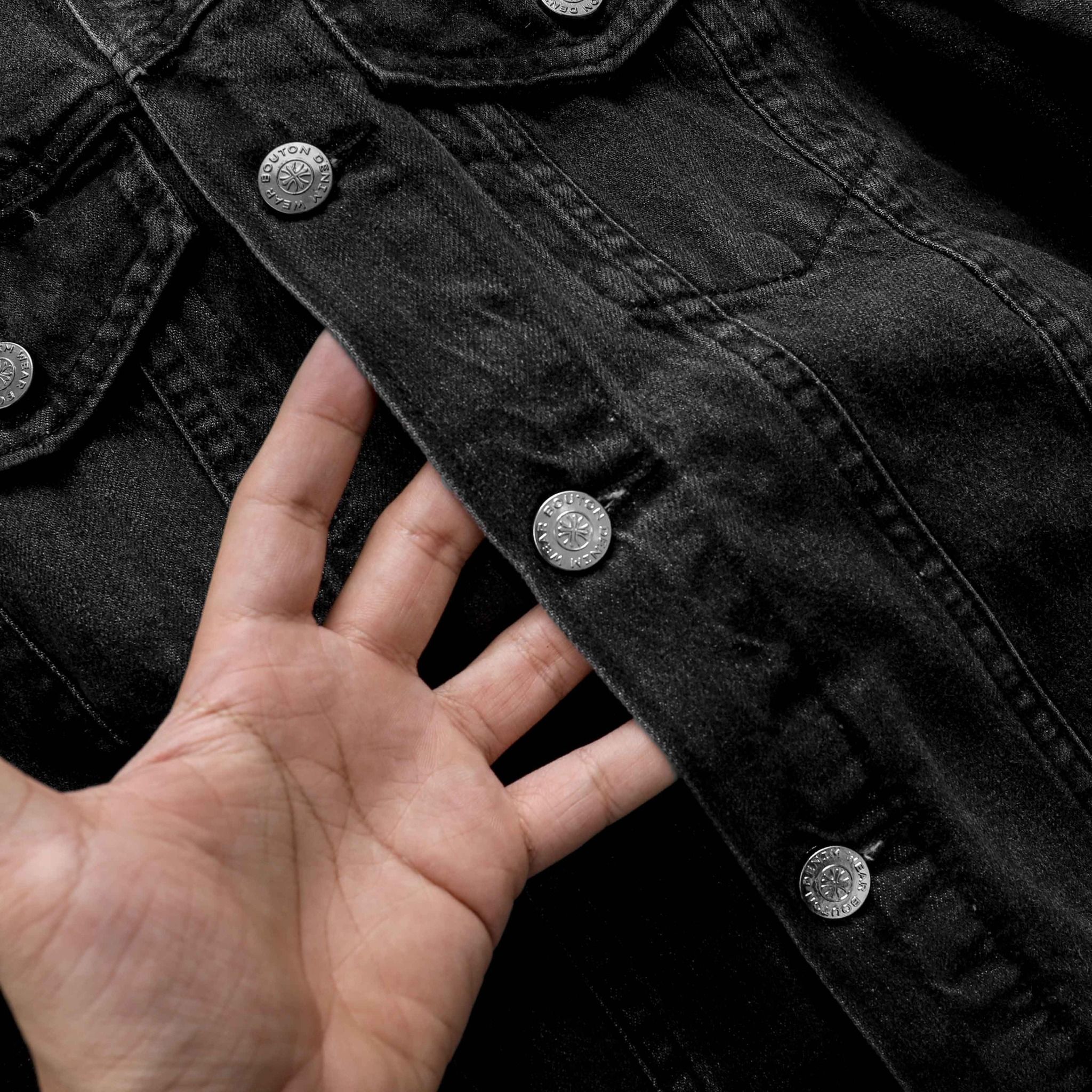 Áo Khoác Denim BOUTON Grey