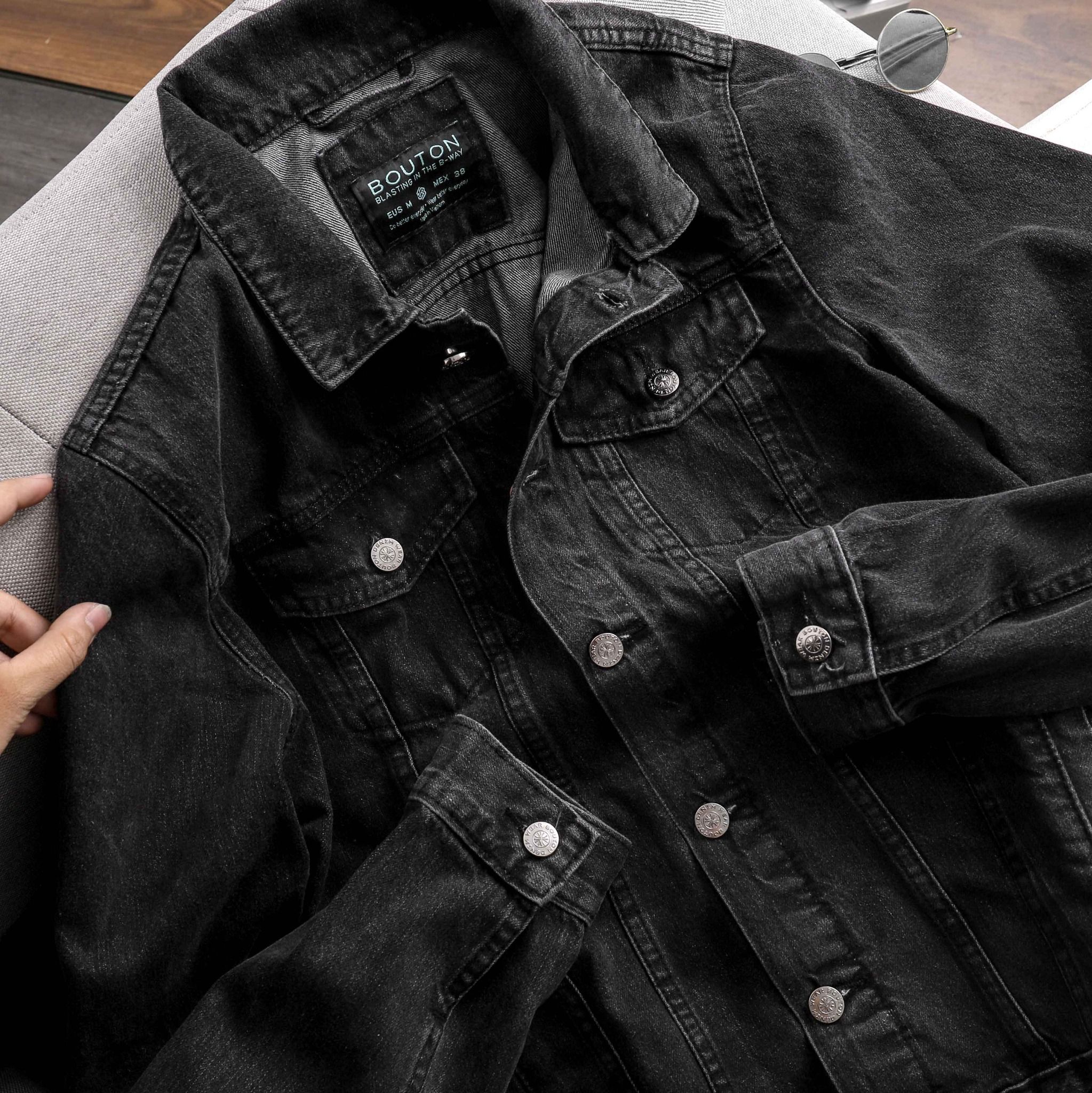 Áo Khoác Denim BOUTON Grey