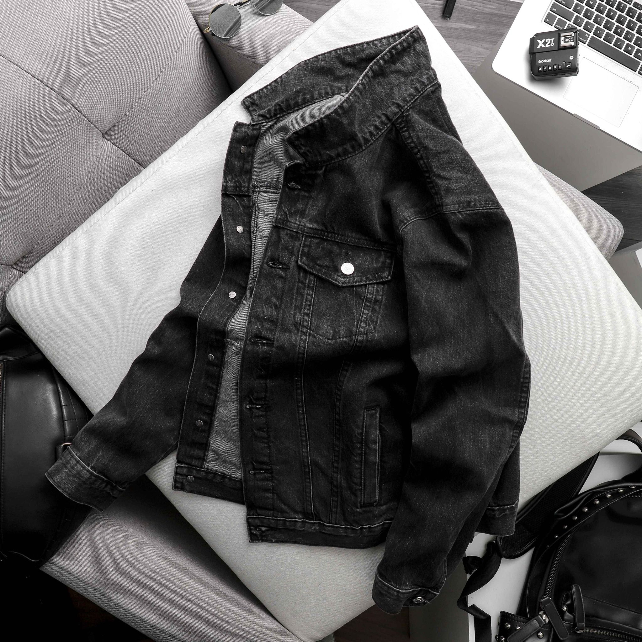 Áo Khoác Denim BOUTON Grey