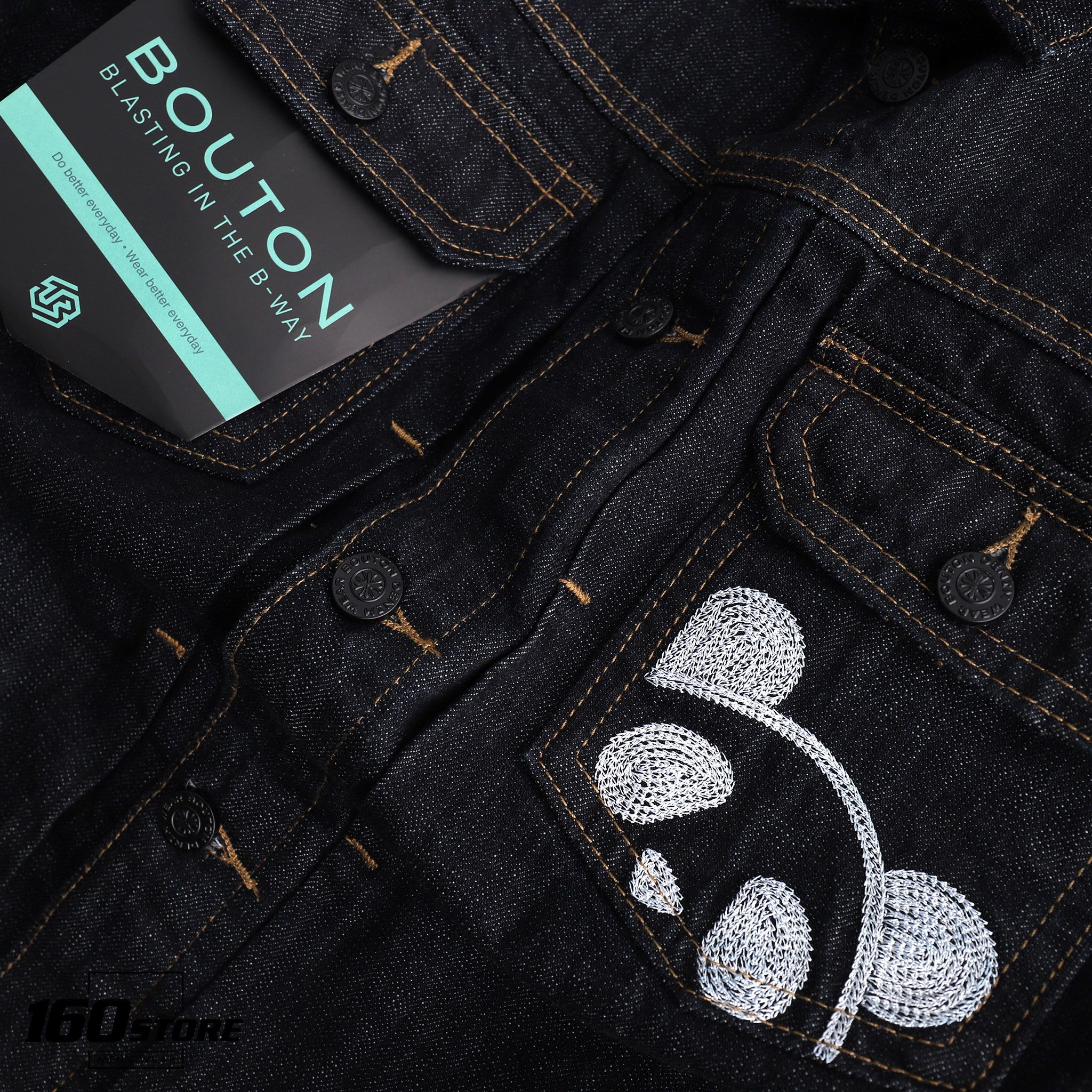 Áo khoác denim BOUTON Panda
