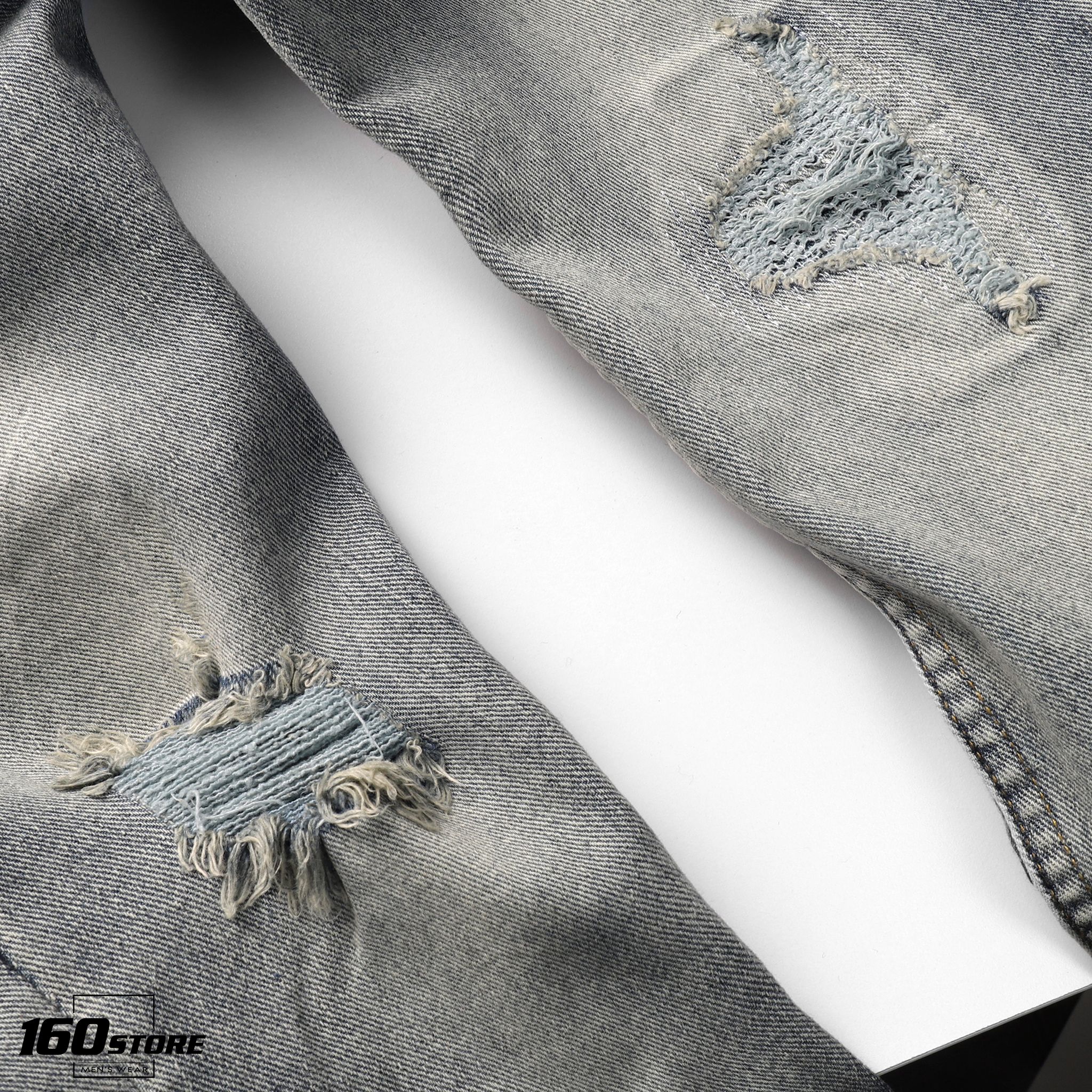 Quần jeans P.B rách skinny