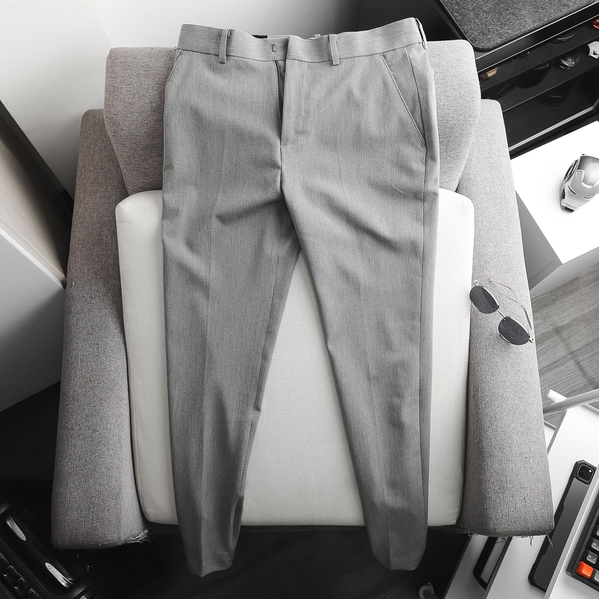 Quần tây BOUTON Grey zipper skinny
