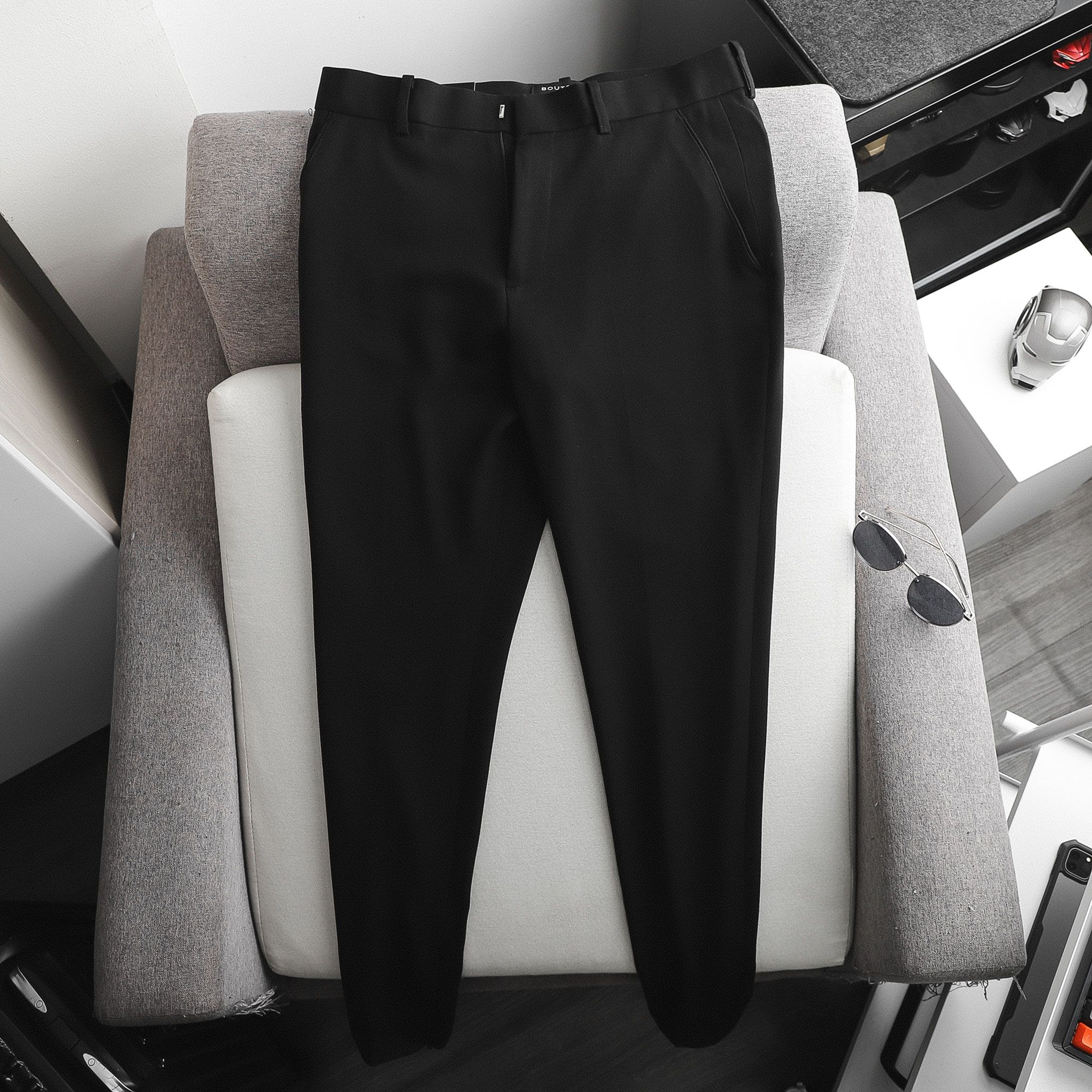 Quần tây BOUTON Black zipper skinny