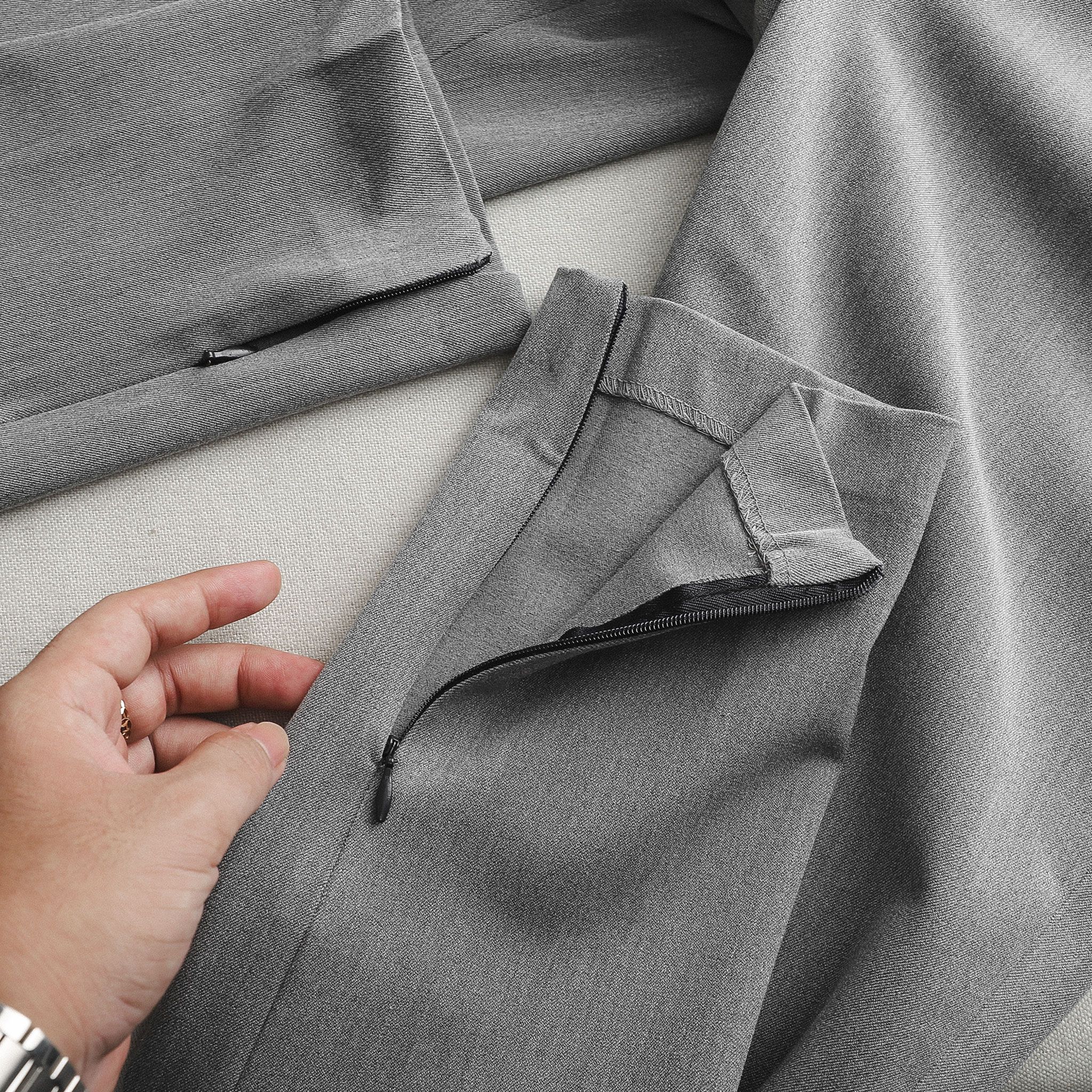 Quần tây BOUTON Grey zipper skinny