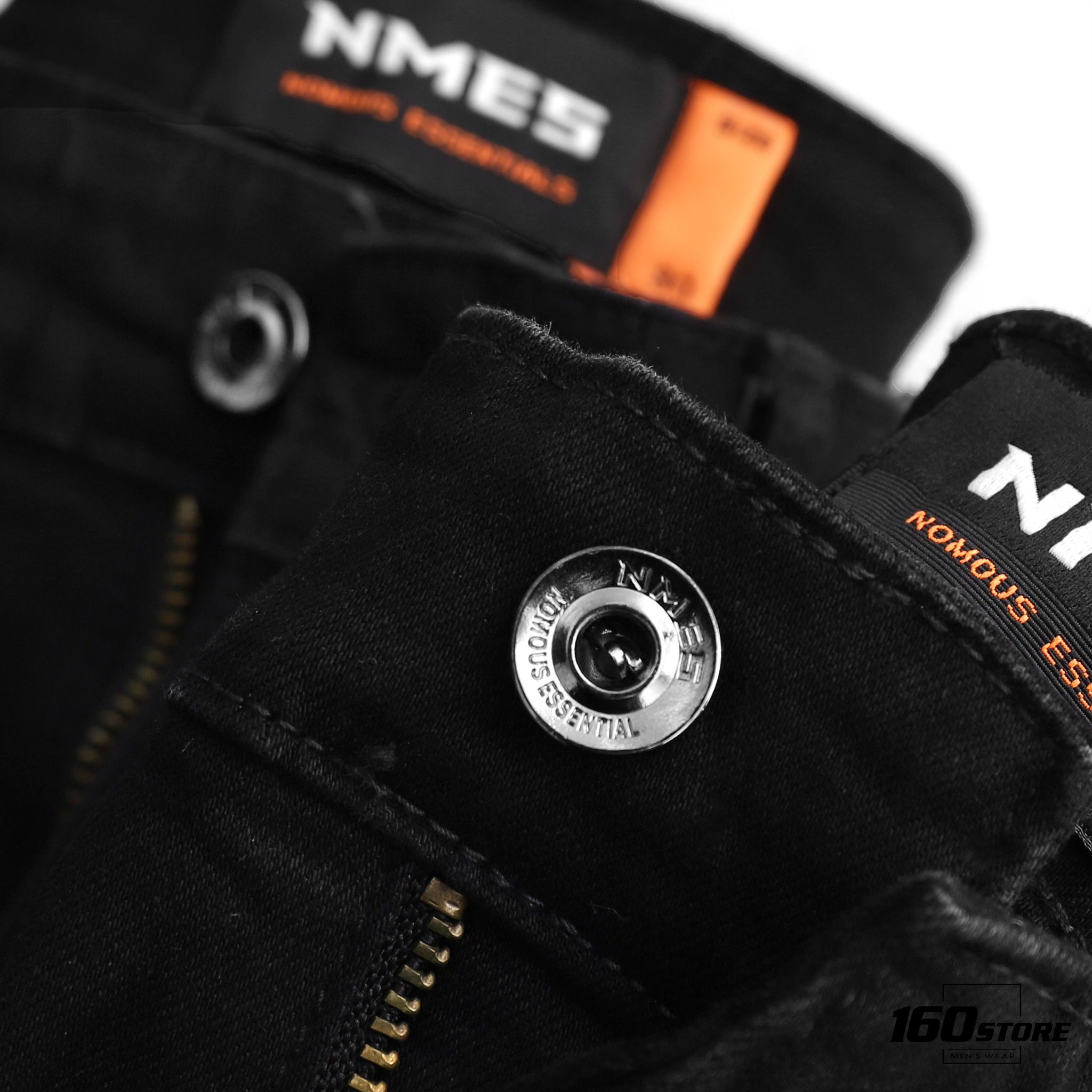 Quần jeans NOMOUS ESSENTIAL ripped black