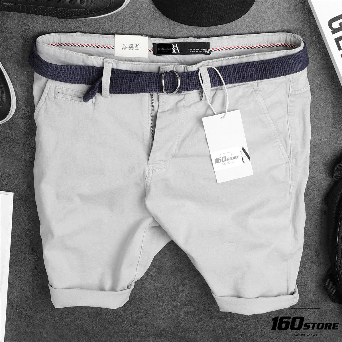 QUẦN SHORT KAKI ZRA BELT