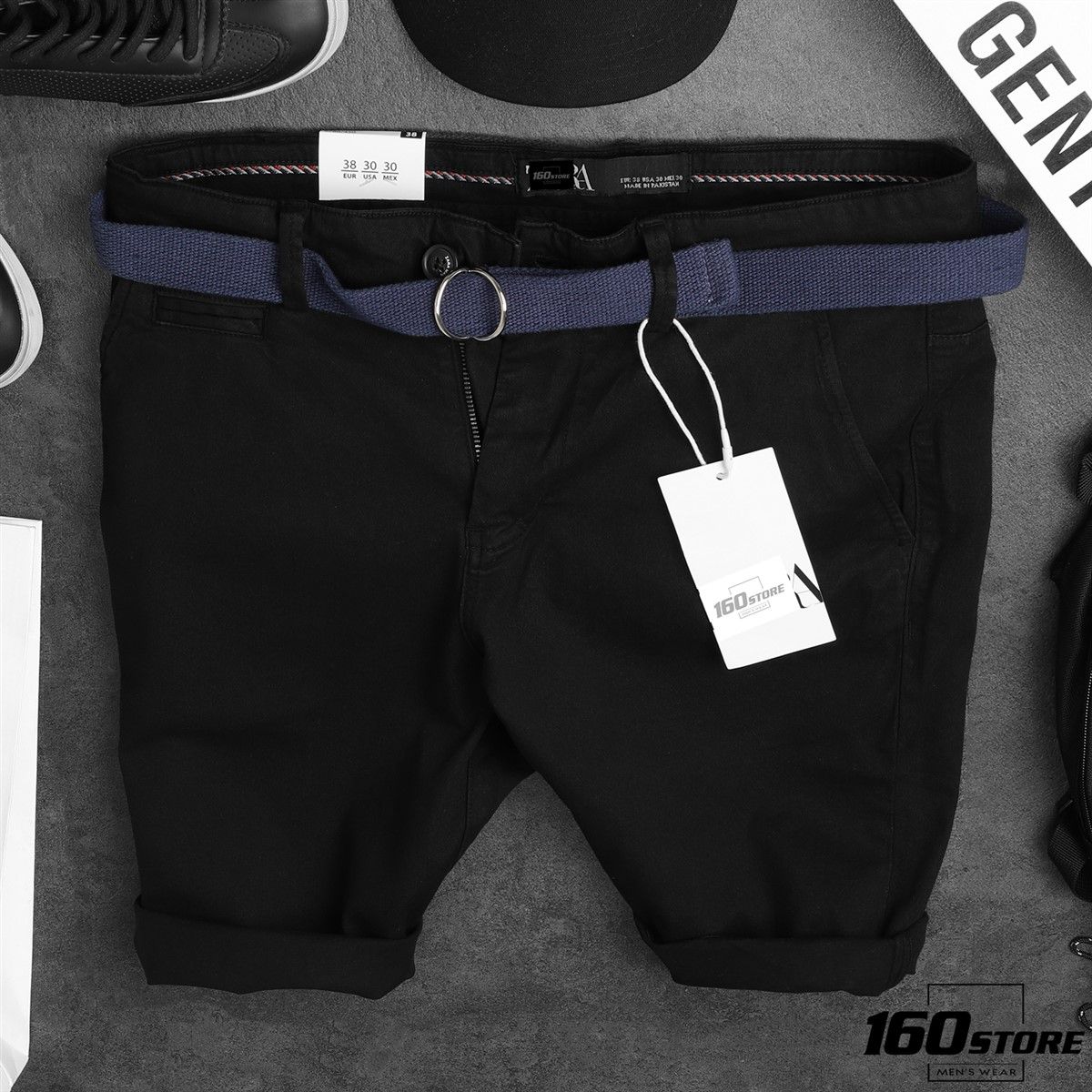 QUẦN SHORT KAKI ZRA BELT
