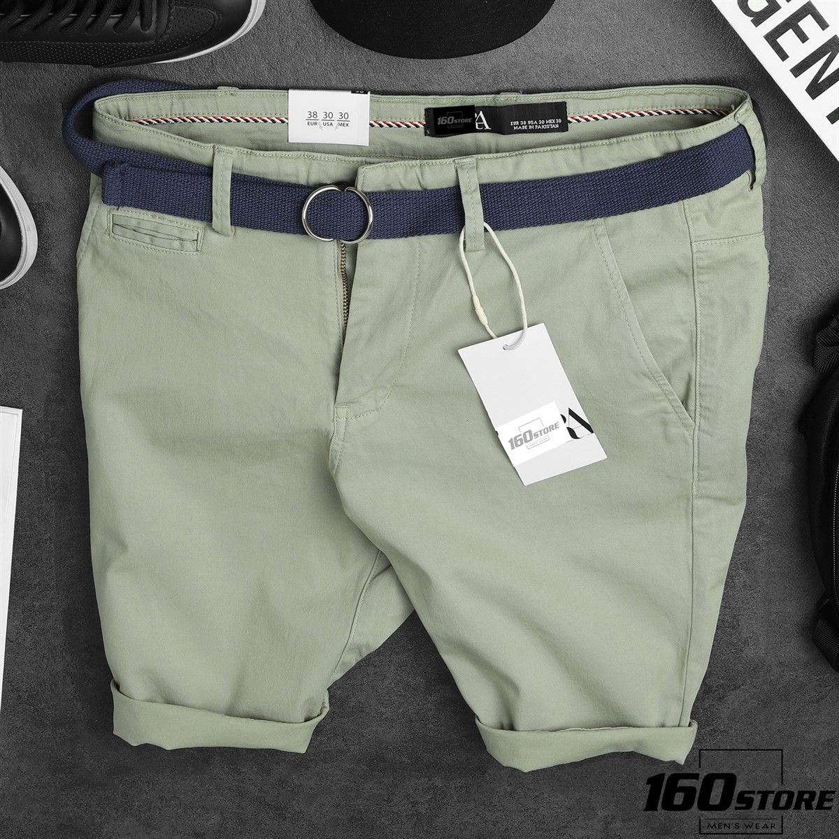 QUẦN SHORT KAKI ZRA BELT