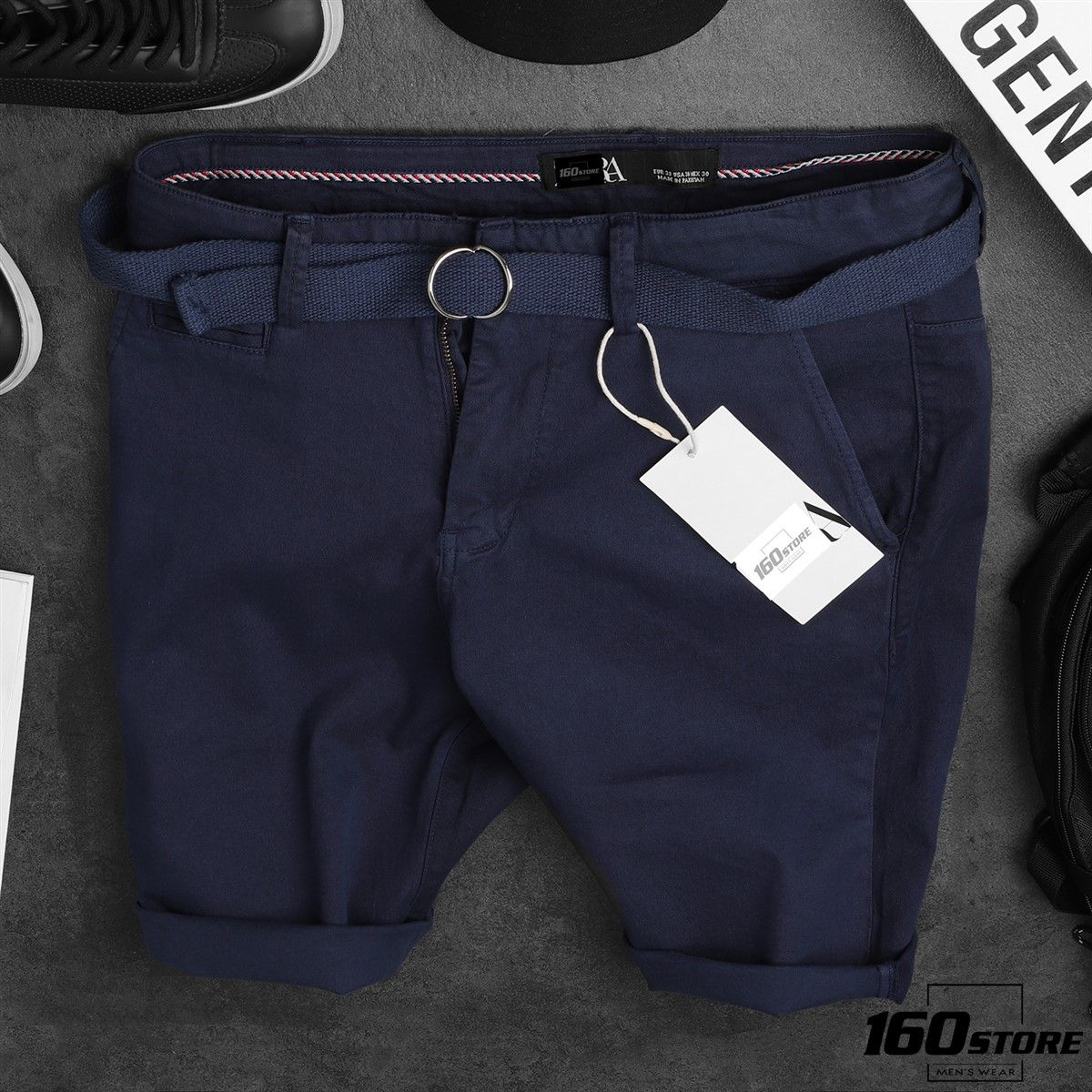 QUẦN SHORT KAKI ZRA BELT