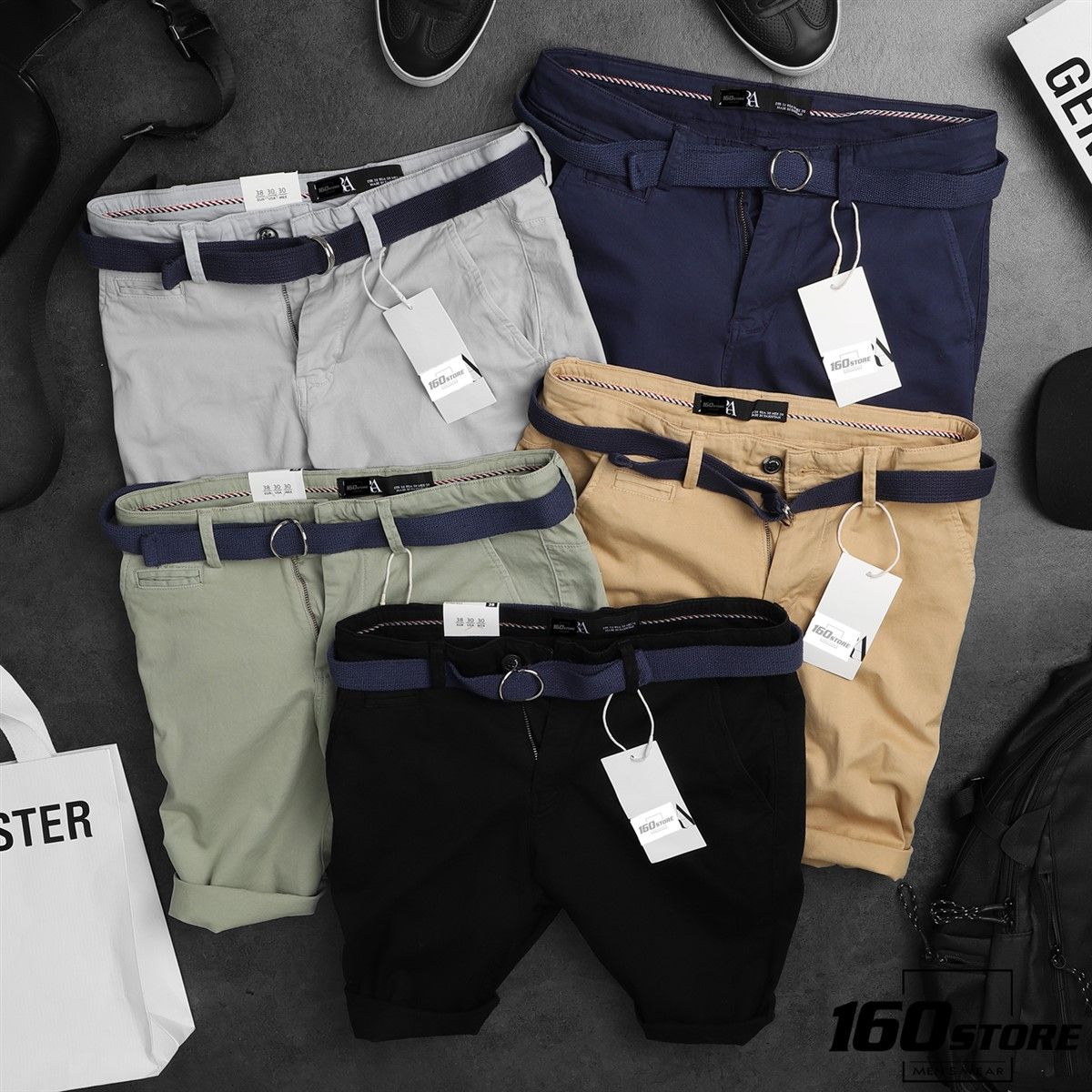 QUẦN SHORT KAKI ZRA BELT