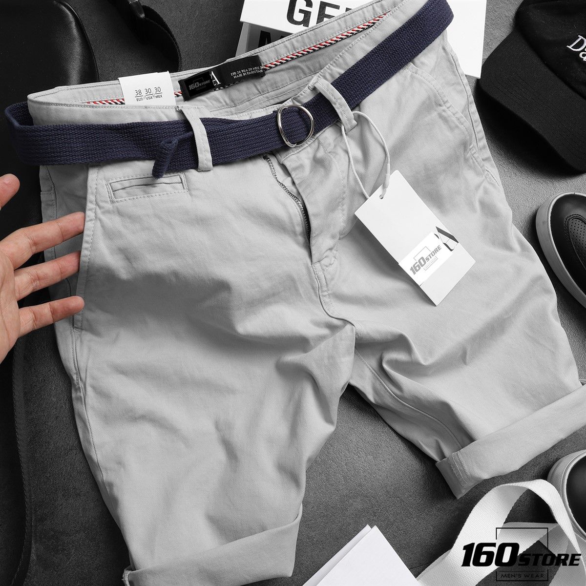 QUẦN SHORT KAKI ZRA BELT
