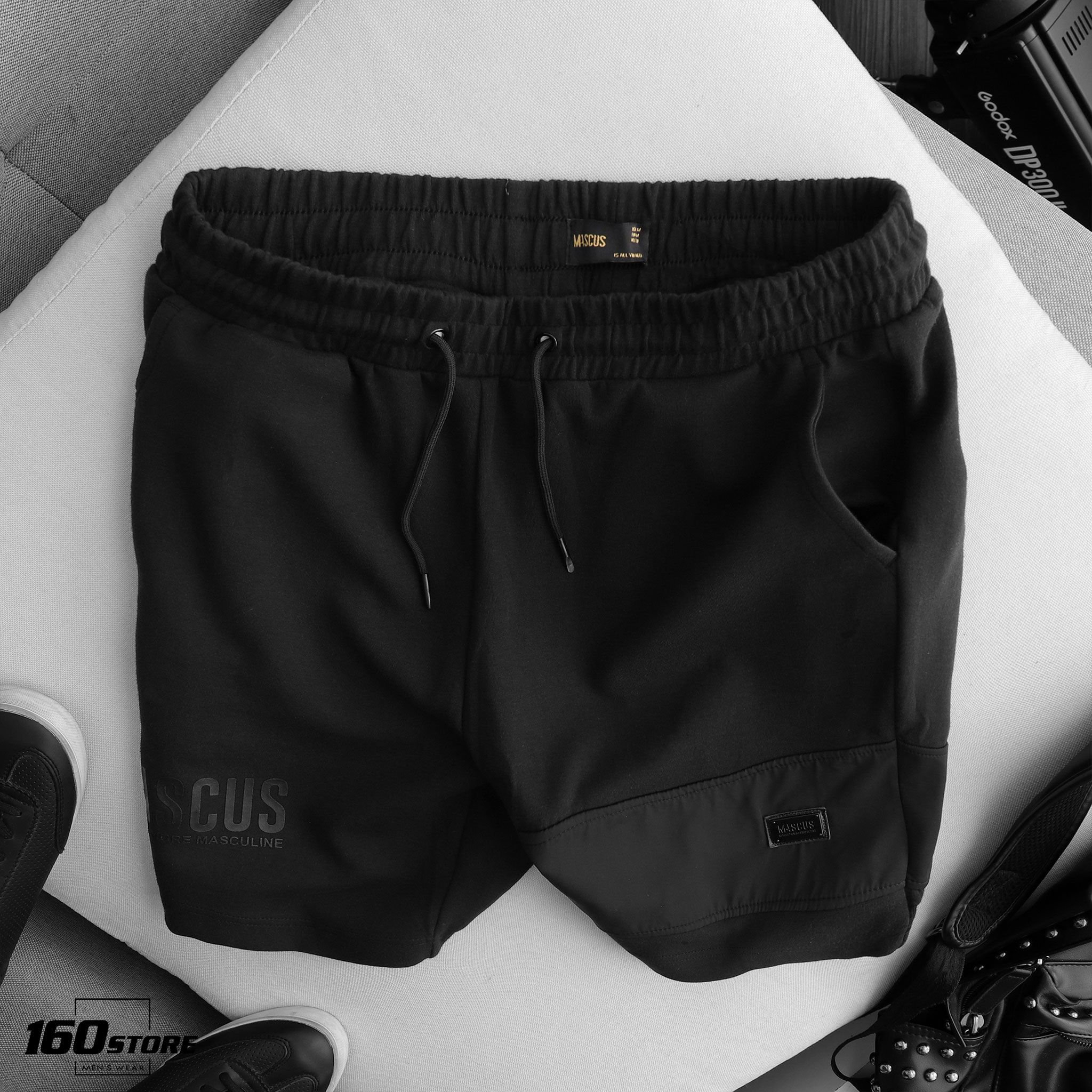 Quần short nỉ MASCUS w logo