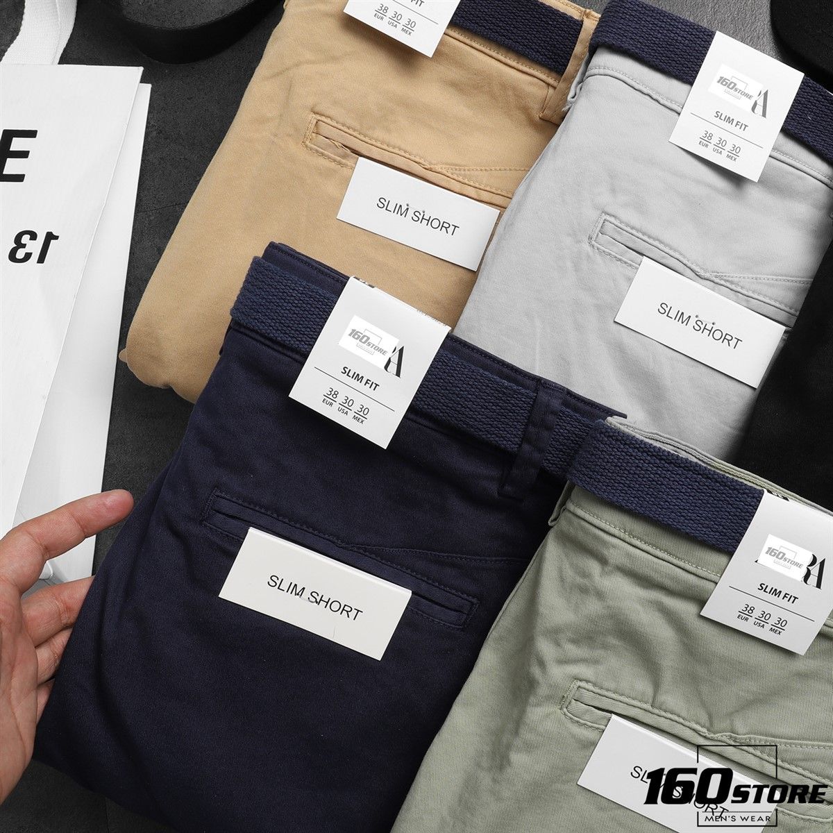 QUẦN SHORT KAKI ZRA BELT