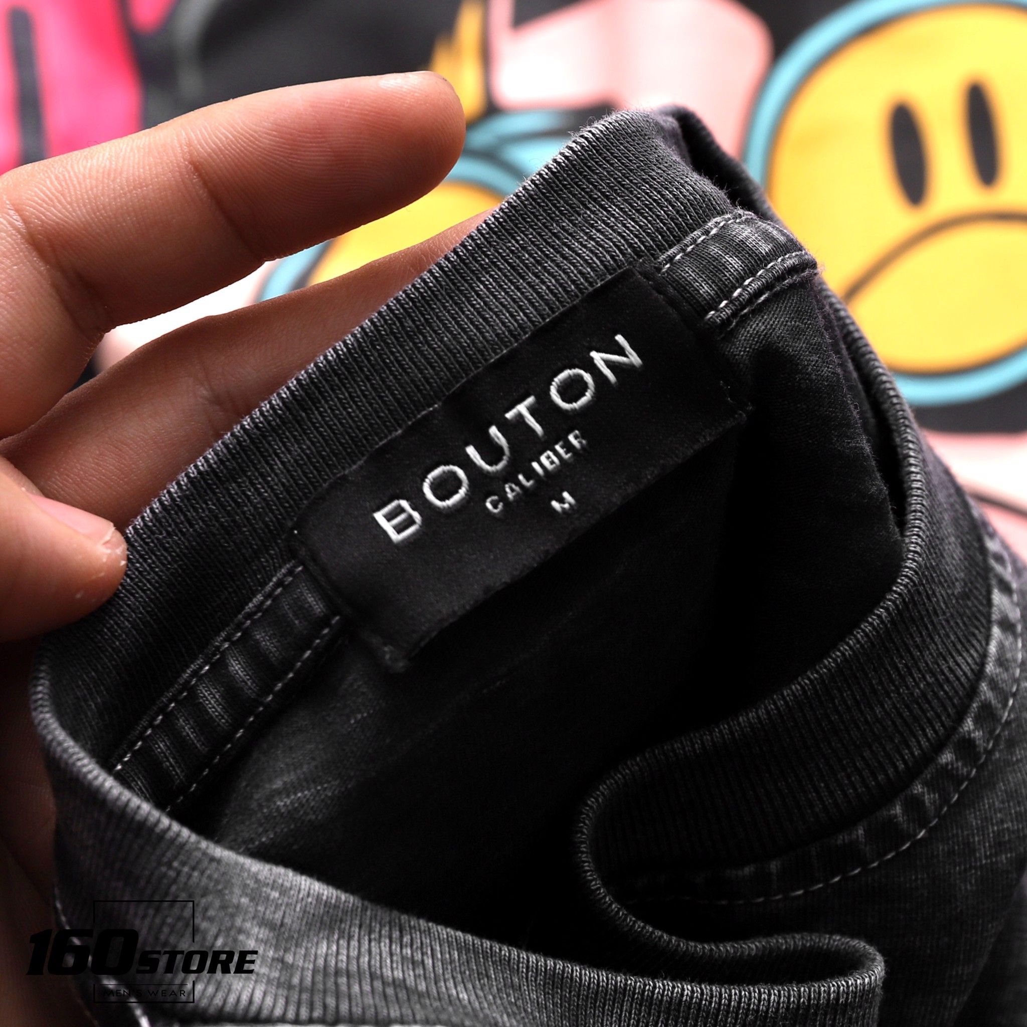 Áo thun BOUTON Heart Break wash acid oversize