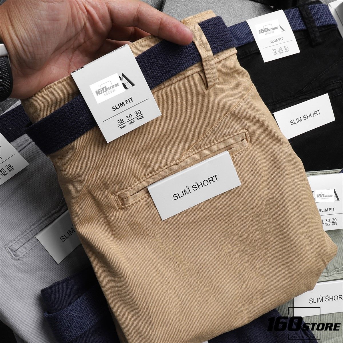 QUẦN SHORT KAKI ZRA BELT