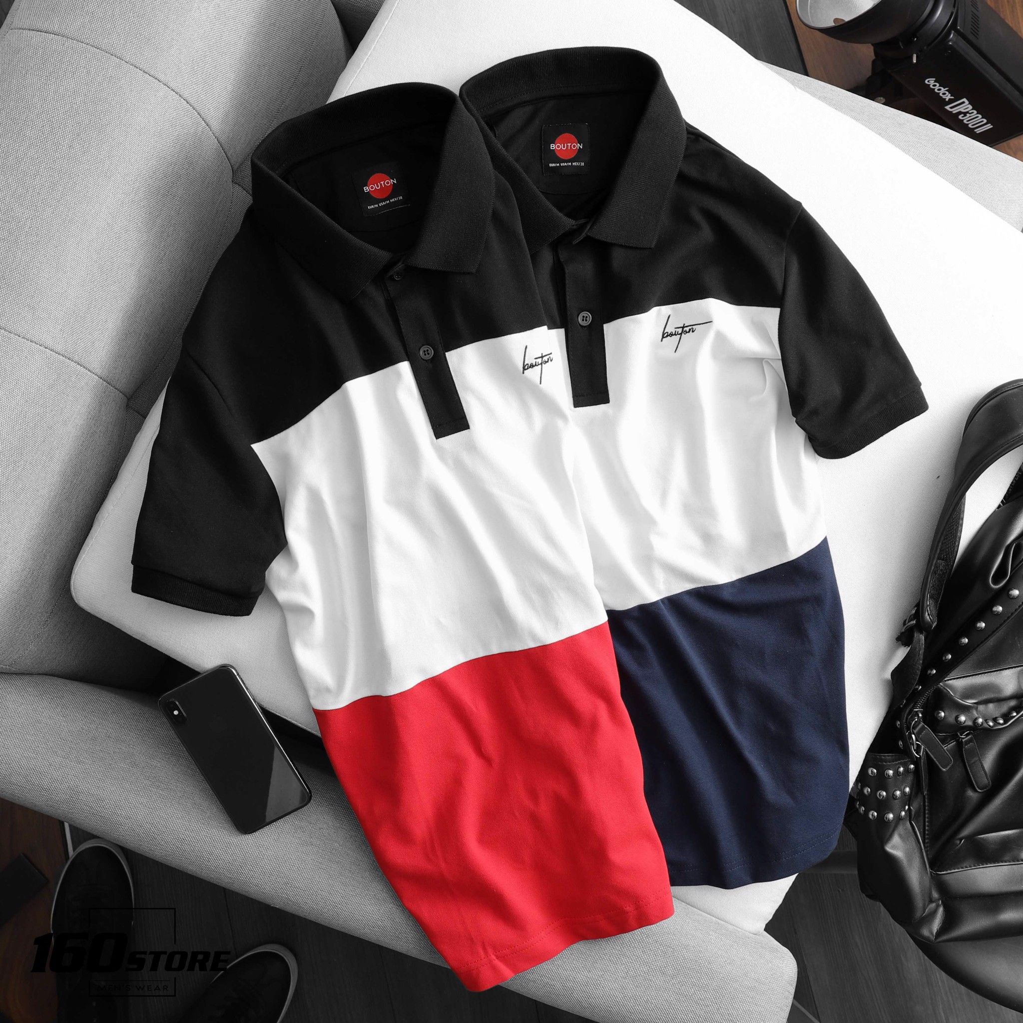 Áo polo BOUTON Colorblock