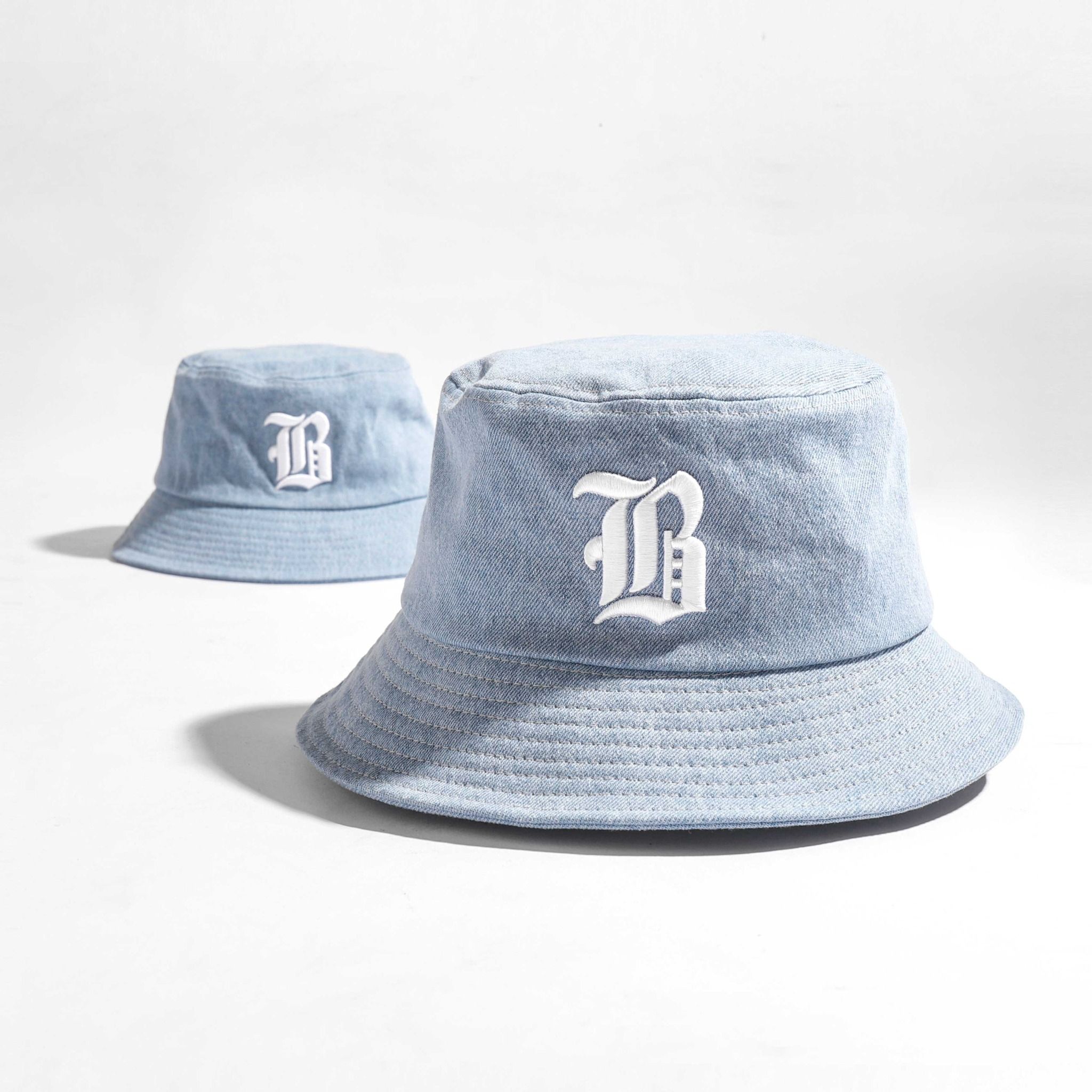 Nón Bucket BOUTON Denim Embroidery