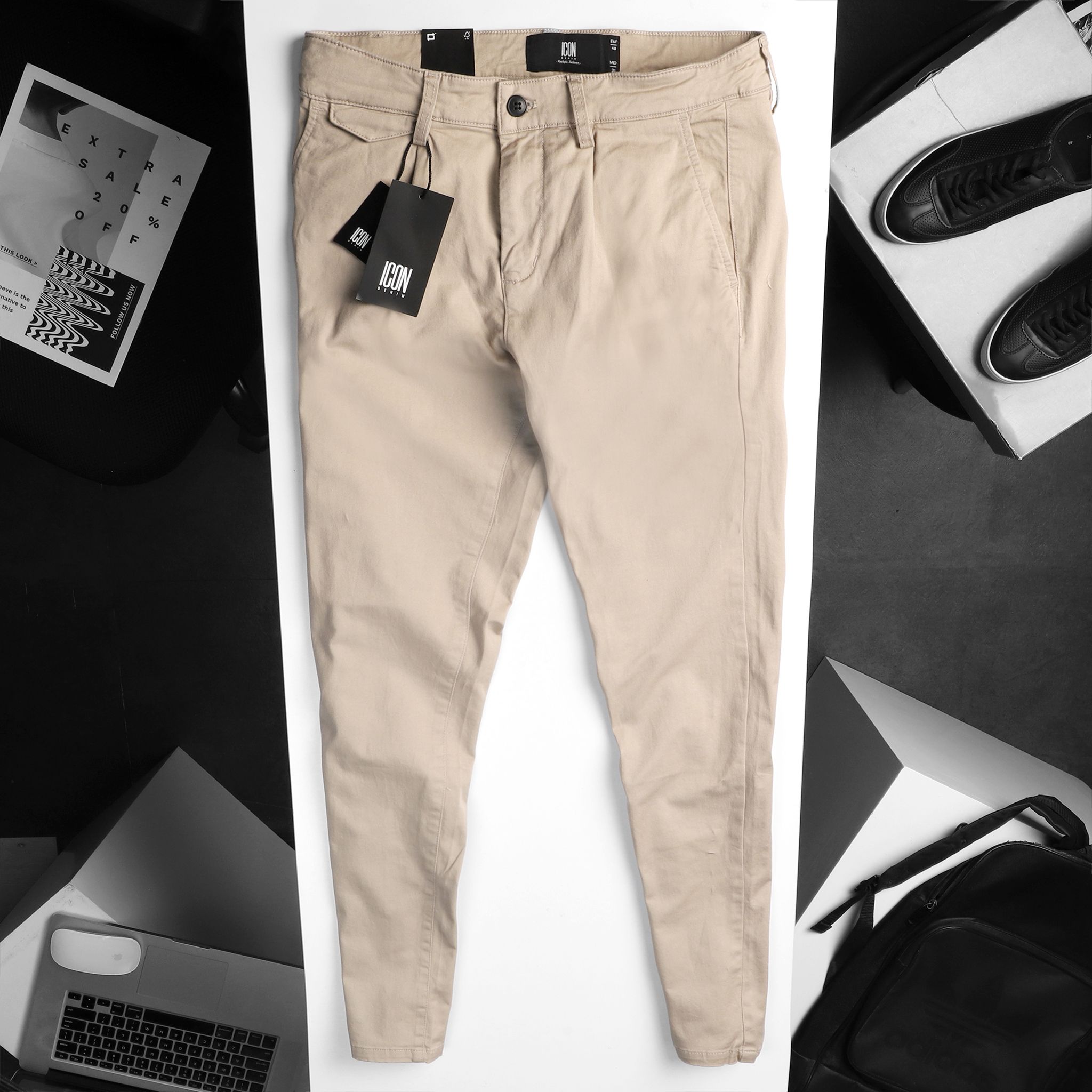 Quần kaki ICON DENIM slim