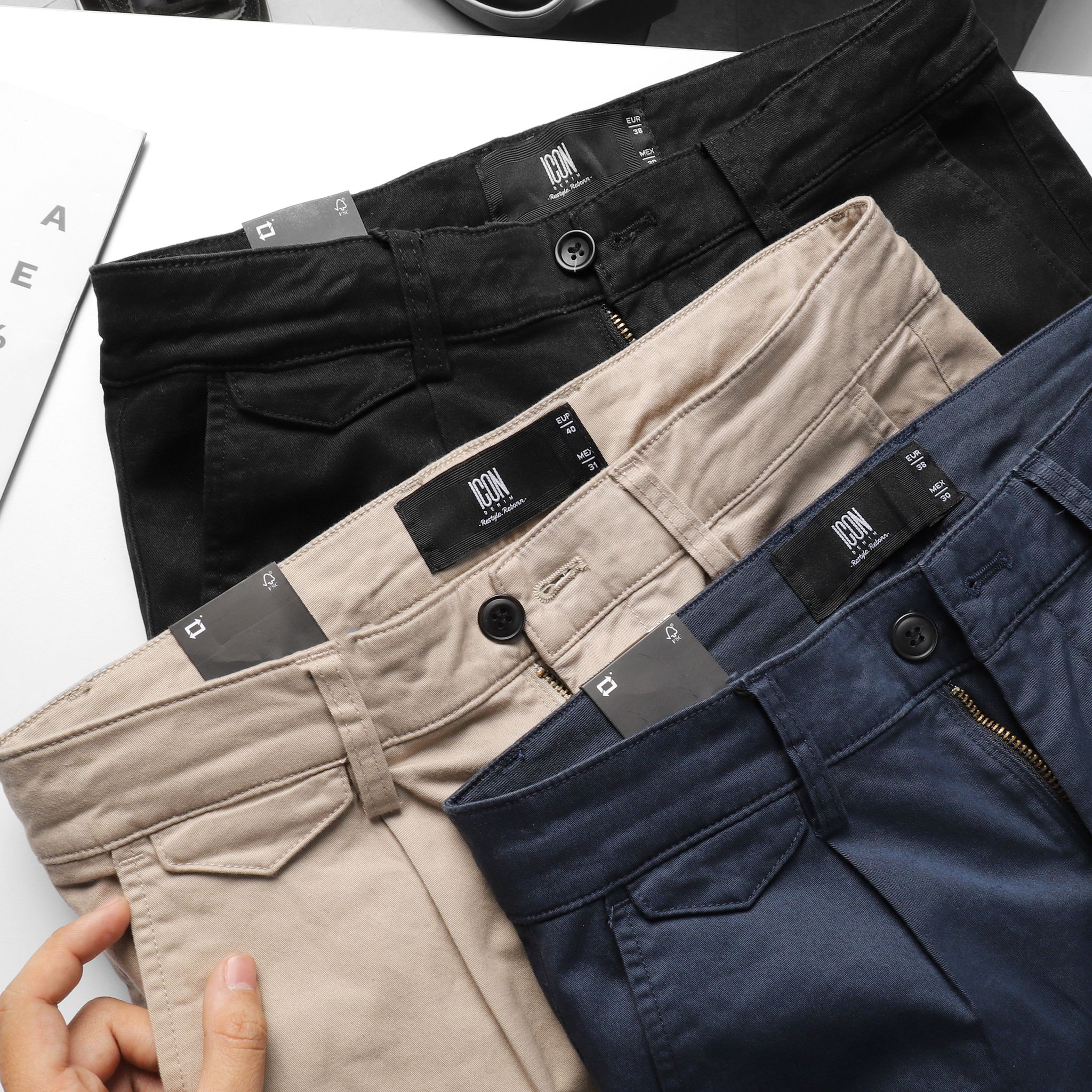 Quần kaki ICON DENIM slim