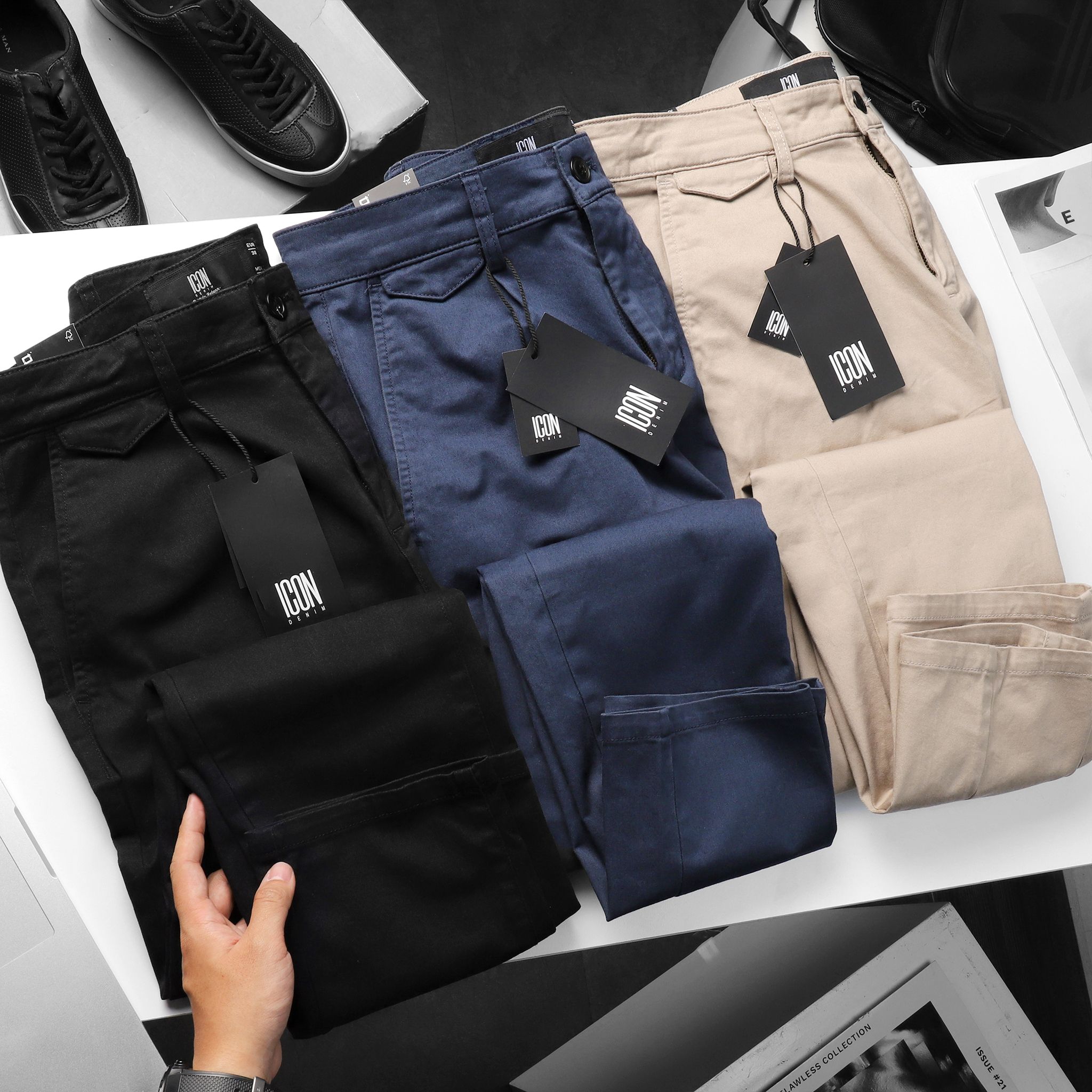 Quần kaki ICON DENIM slim
