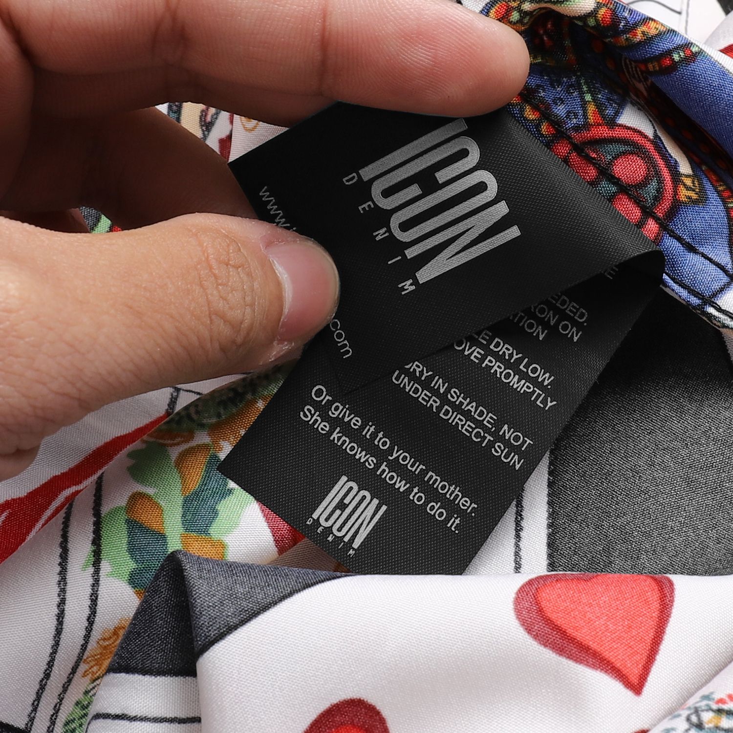 Áo sơmi ICON DENIM họa tiết ss19